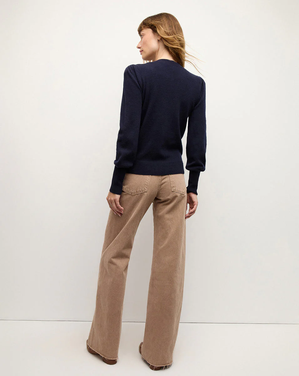 Veronica Beard - Nelia Cashmere Pullover | Button Accent - Image 4