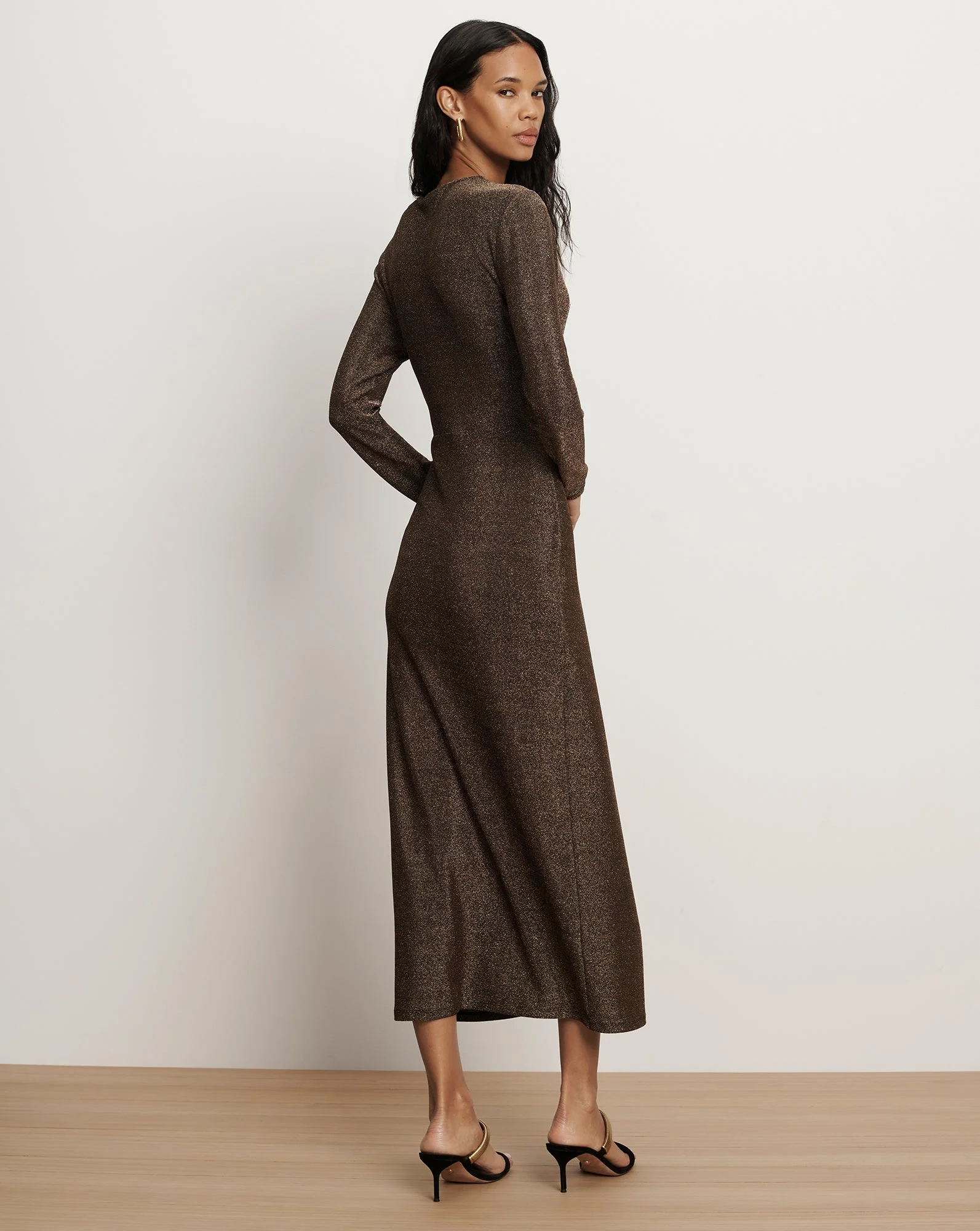 Veronica Beard - Neomie Metallic Midi Dress - Image 4