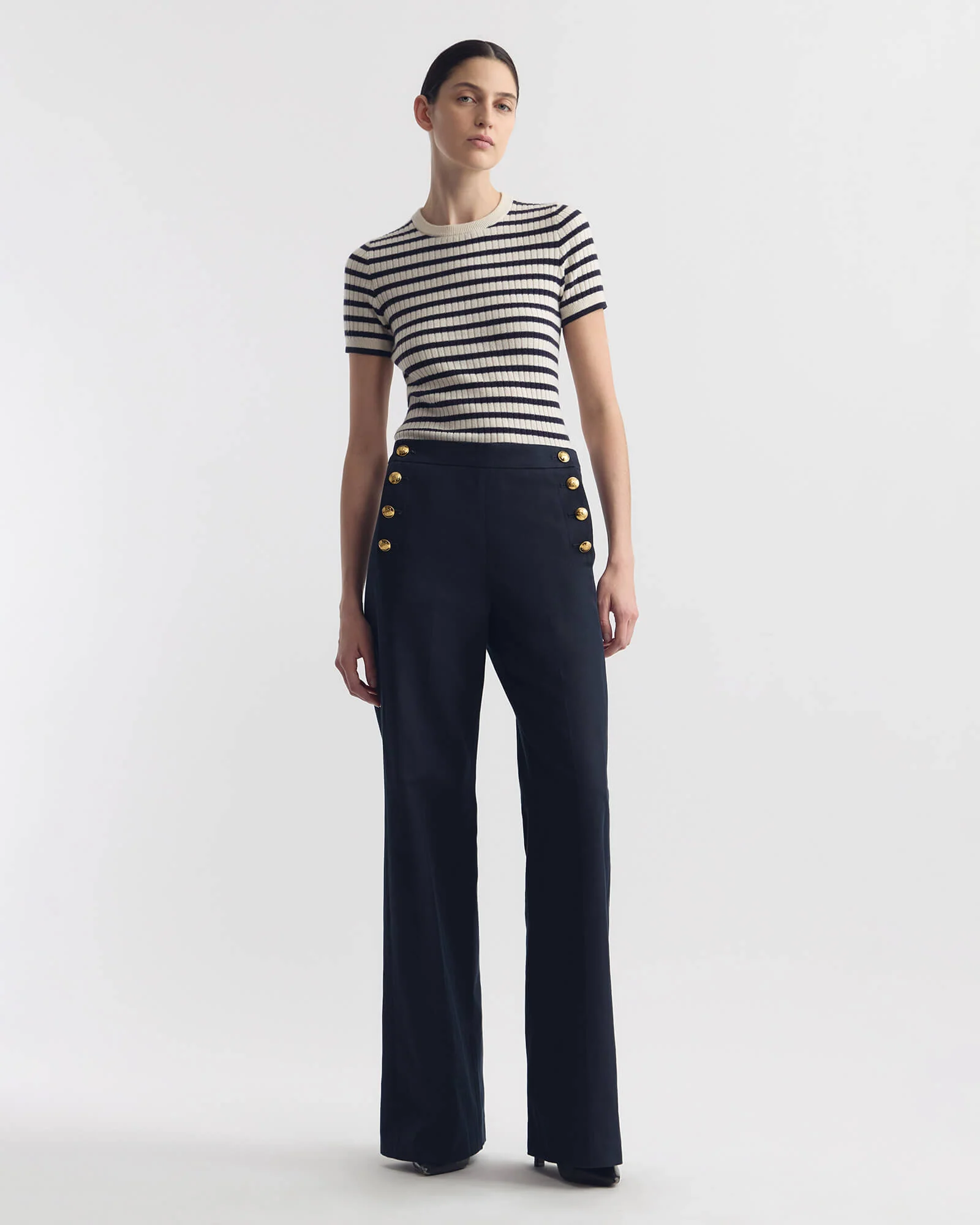 Nili Lotan - ALITA STRIPE CASHMERE SWEATER - Image 5