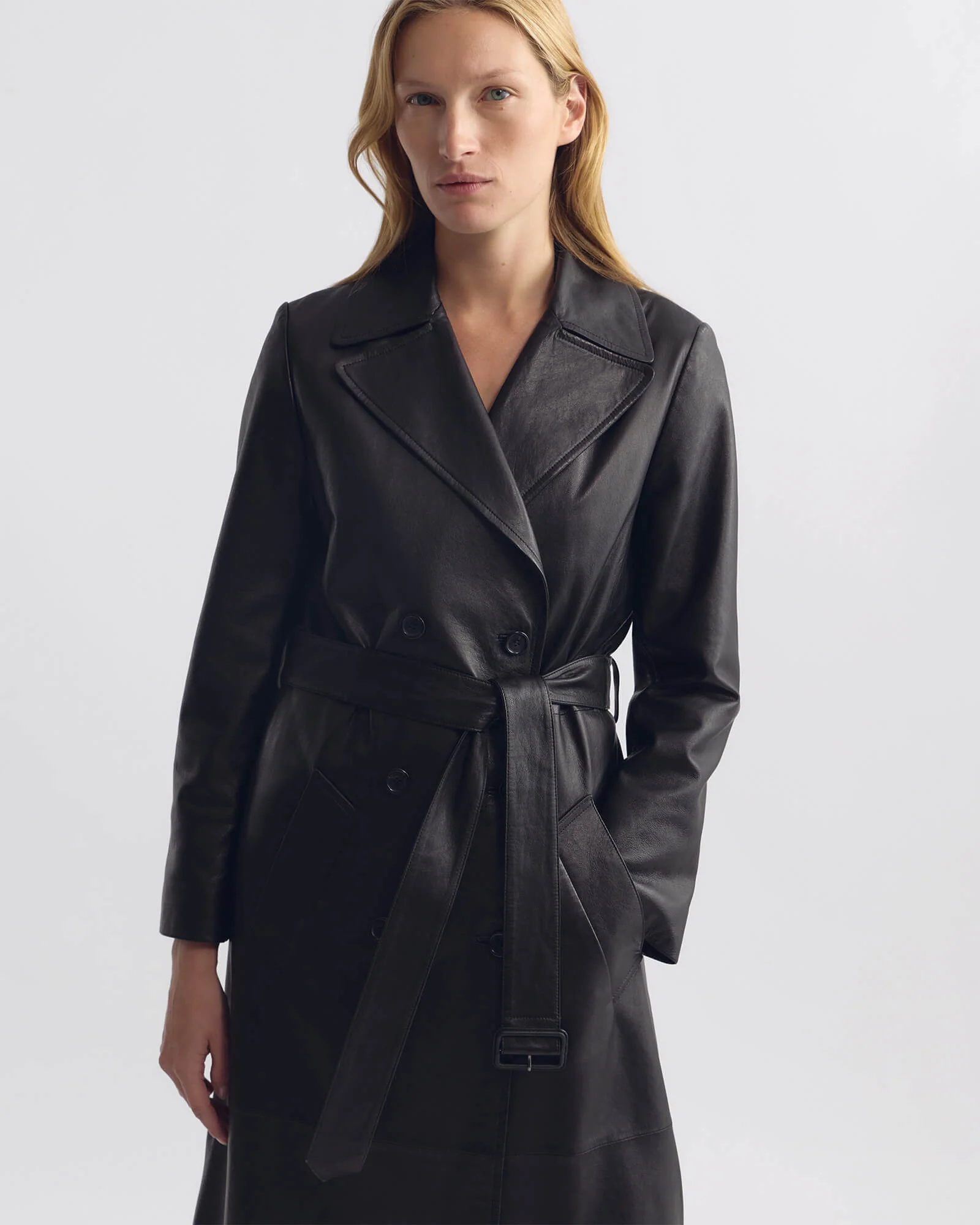Nili Lotan - ARSENE LEATHER TRENCH COAT - Image 5