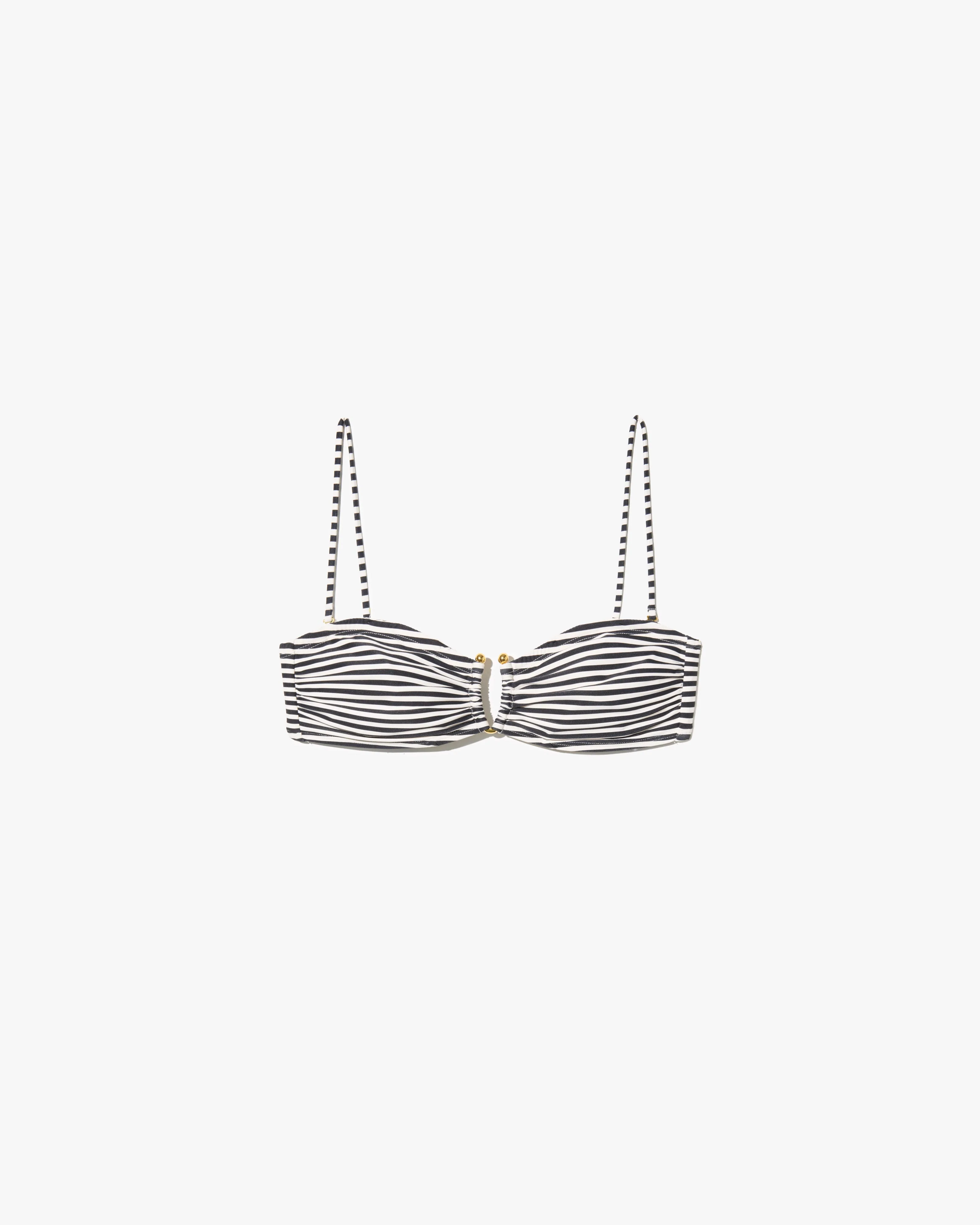Nili Lotan - BANDEAU STRIPED BIKINI TOP