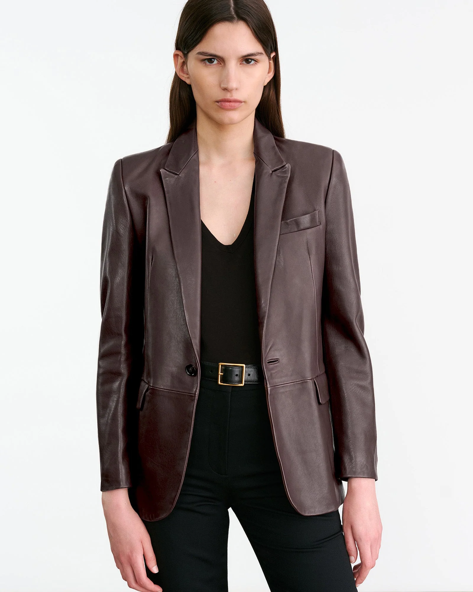 Nili Lotan - BELMONDE LEATHER TAILORED JACKET - Image 4