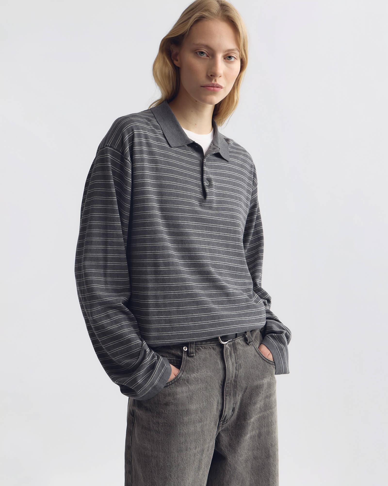 Nili Lotan - FOLEY STRIPE POLO - Image 2
