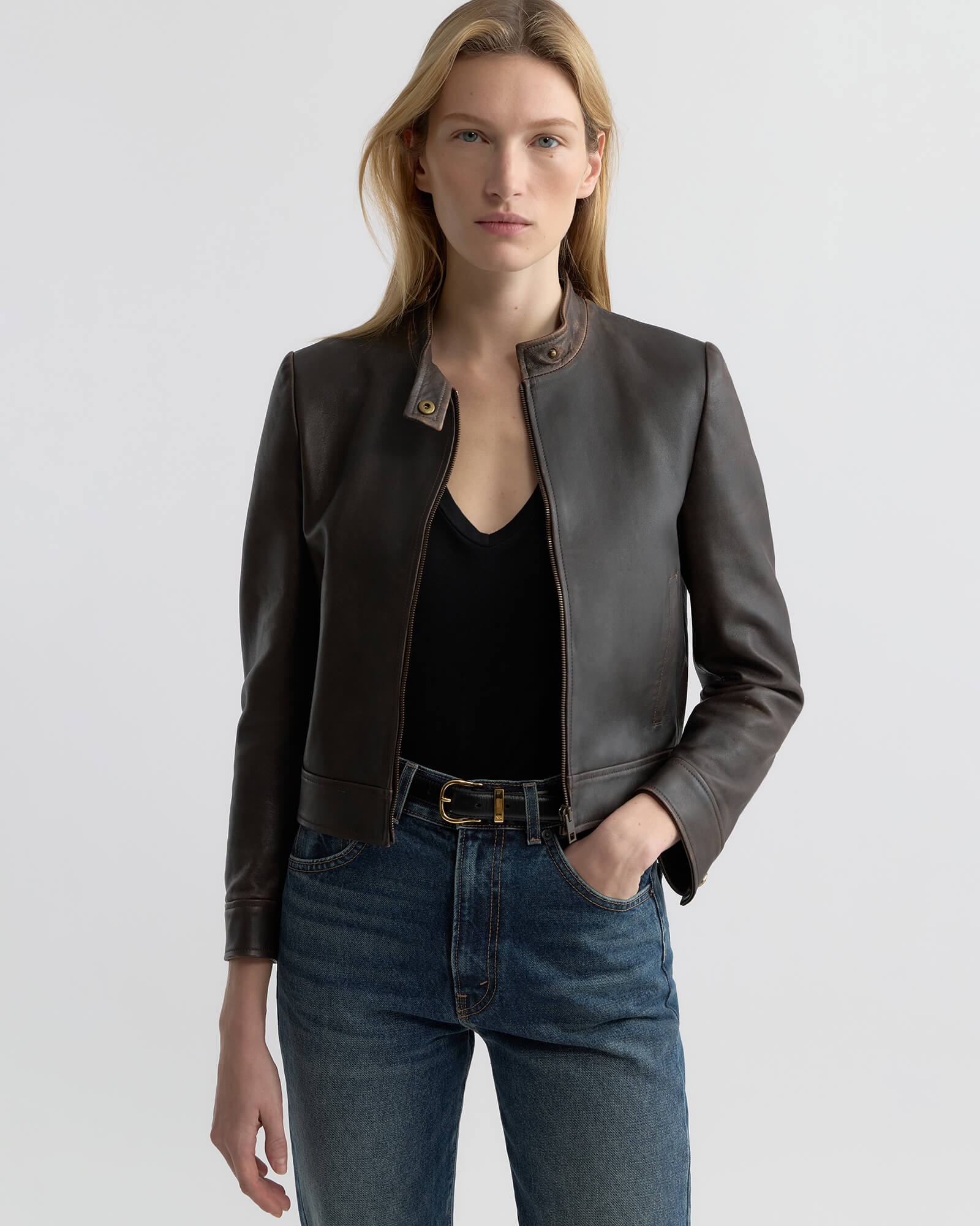 Nili Lotan - NICO SHRUNKEN LEATHER JACKET - Image 2