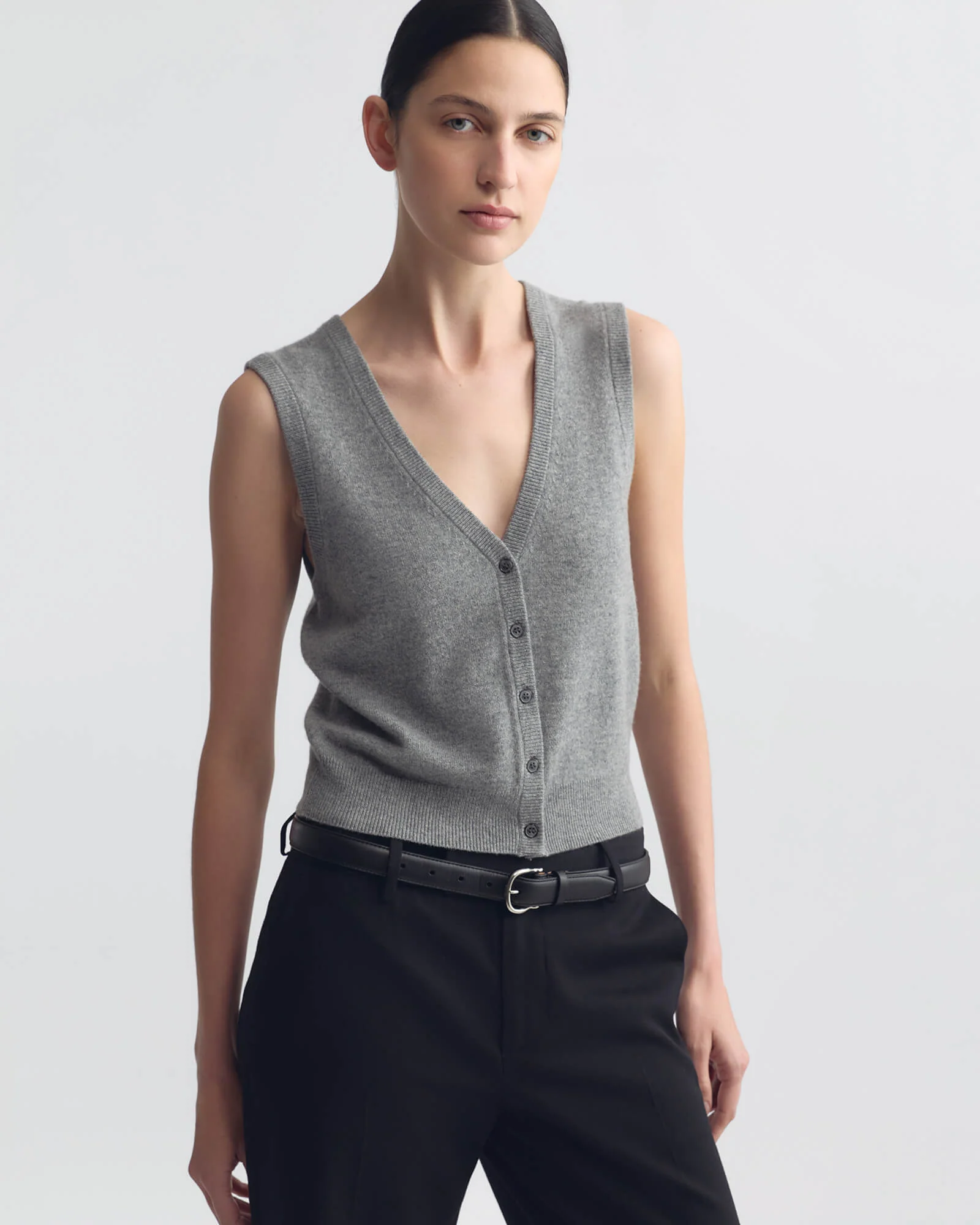 Nili Lotan - PORTER CASHMERE SWEATER VEST - Image 3