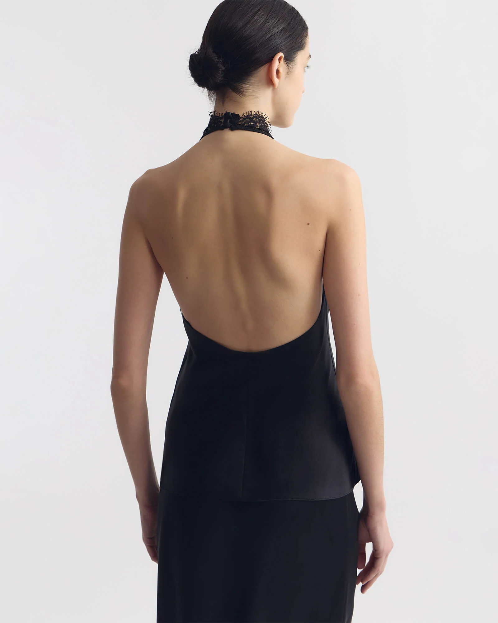 Nili Lotan - TEO LACE HALTERNECK SILK TOP - Image 4