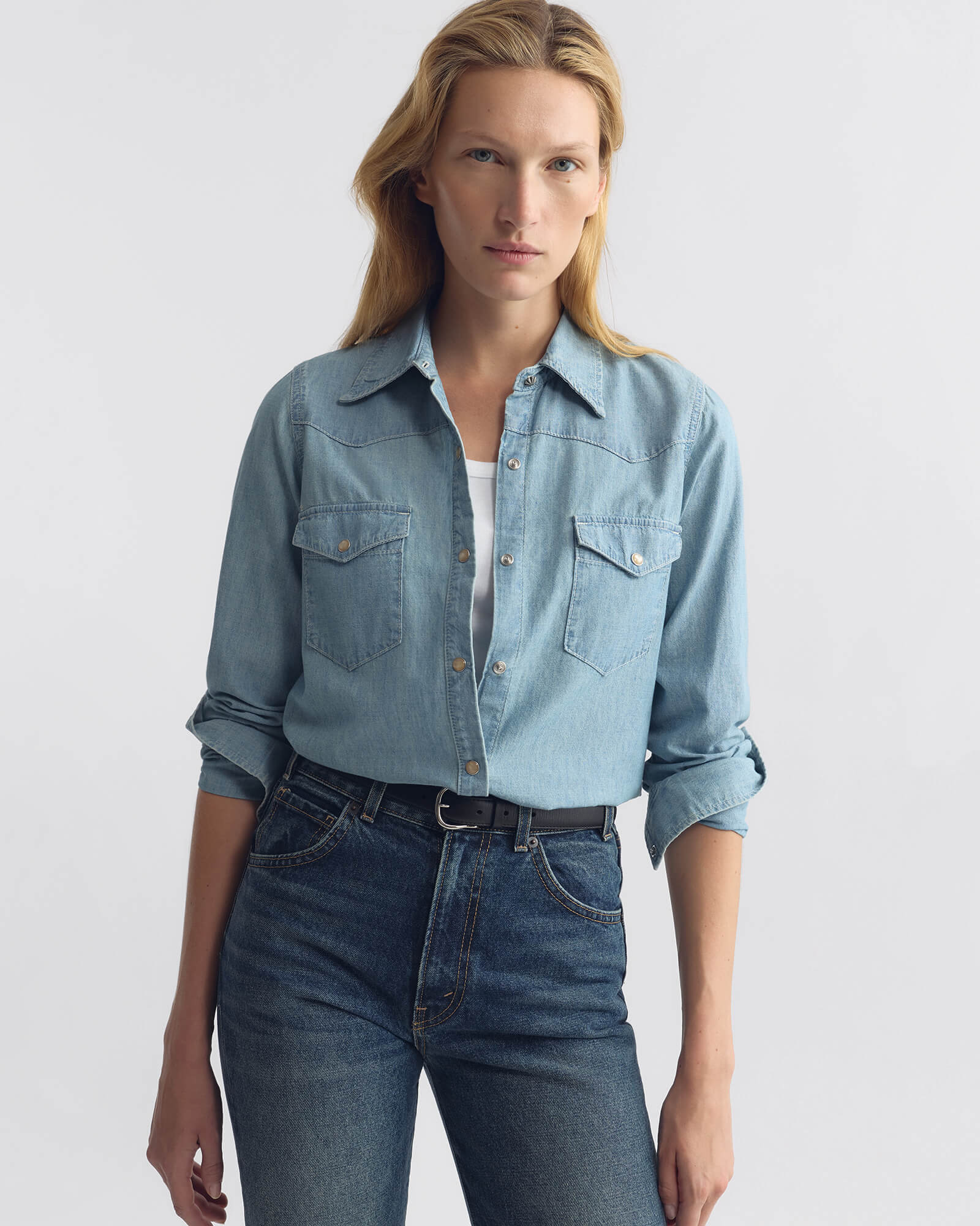 Nili Lotan - TRAVIS CHAMBRAY SHIRT - Image 2