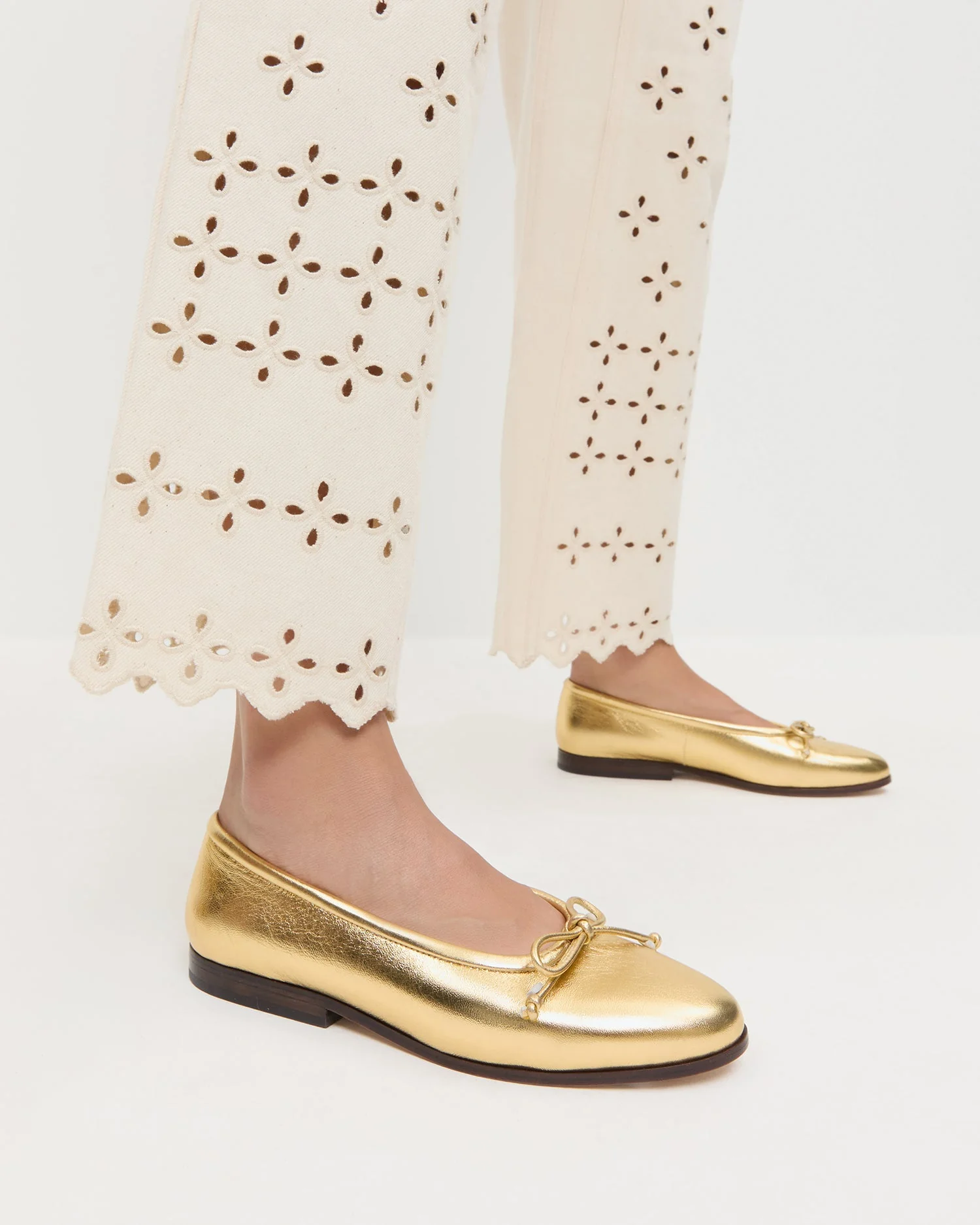 Loeffler Randall - Noelle Champagne Ballet Flat - Image 2