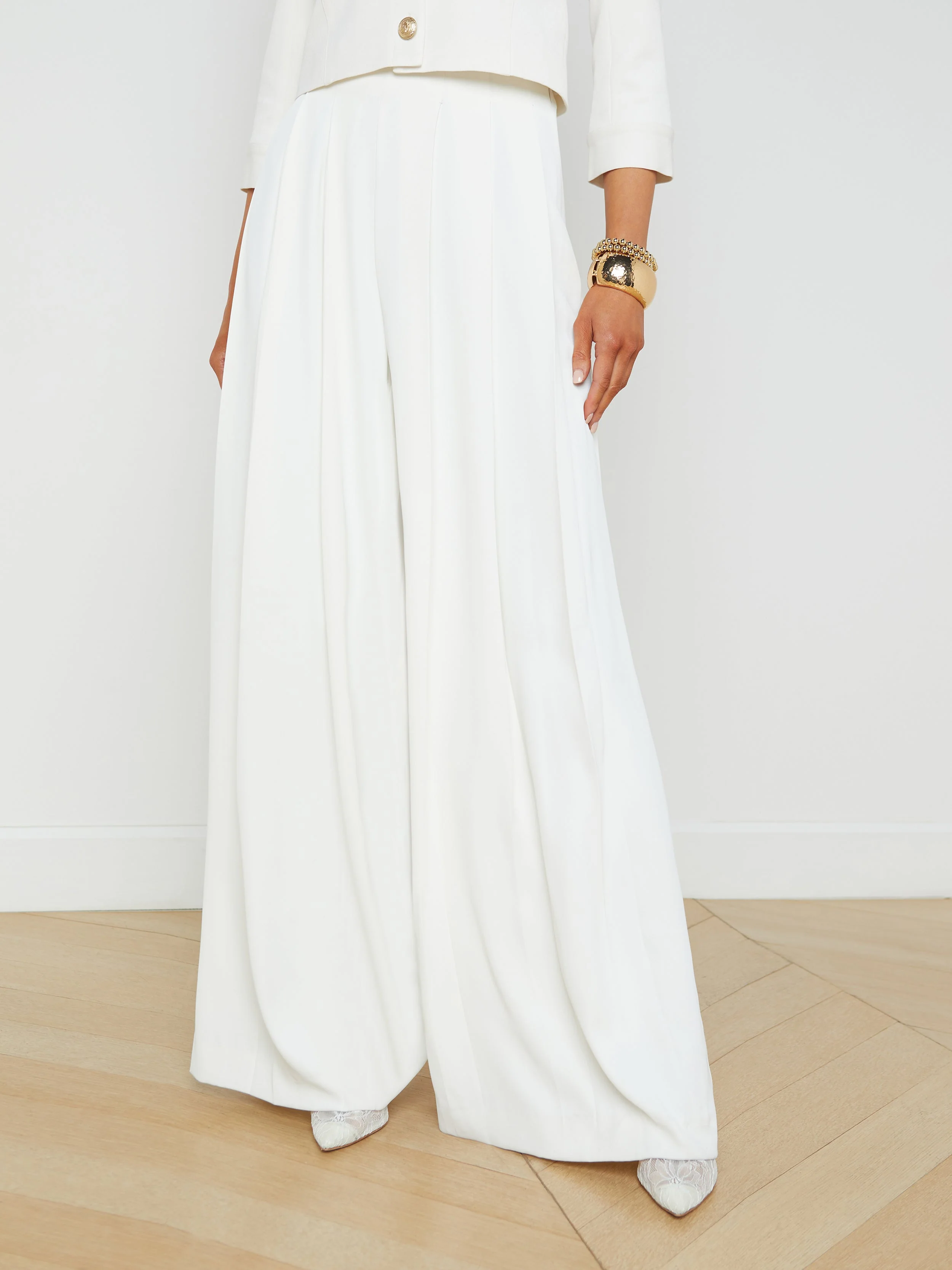 L'AGENCE - Nova Pleated Wide - Leg Pant - Image 2