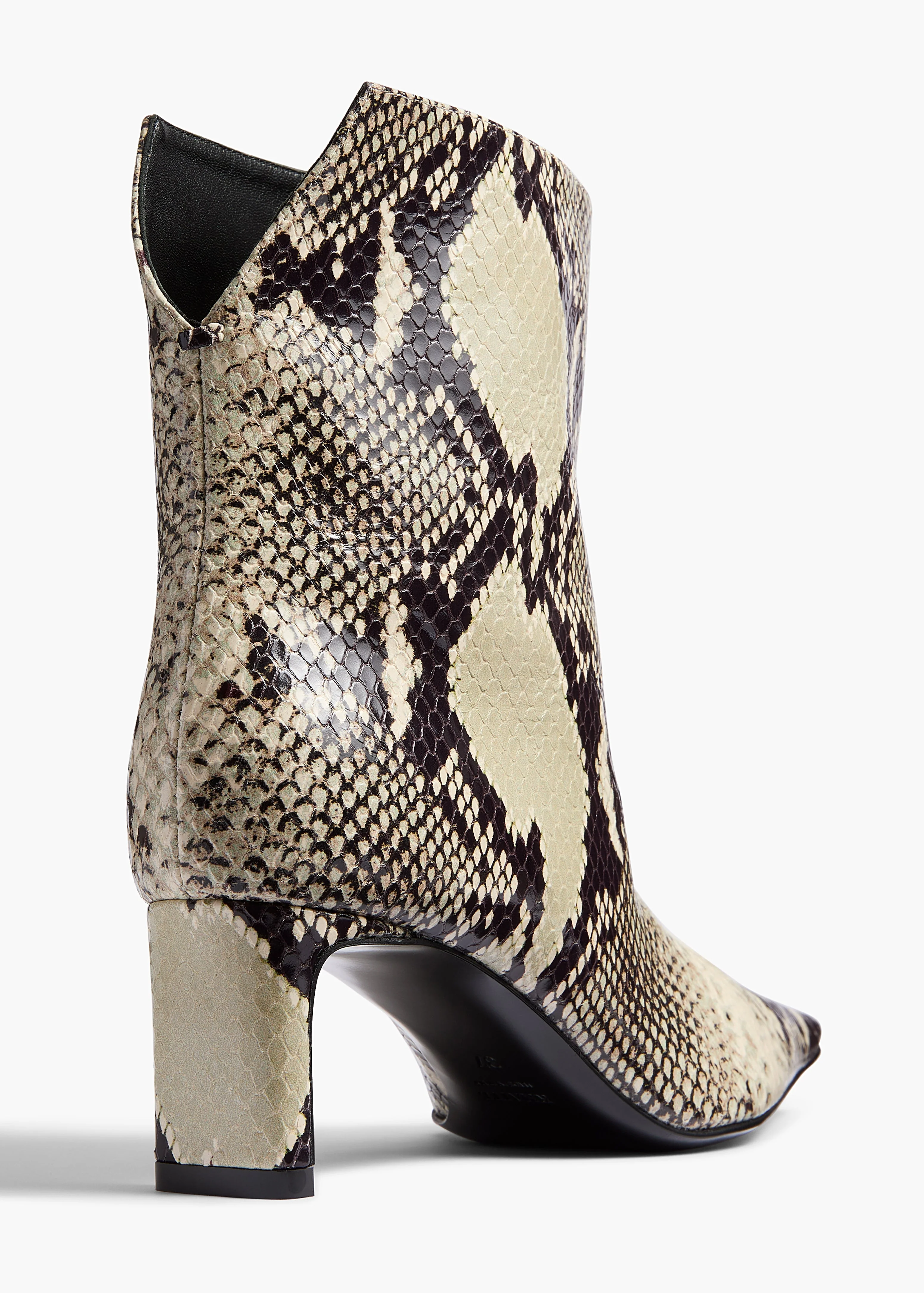 Khaite - Ona Ankle Boot in Natural Python - Embossed Leather - Image 3