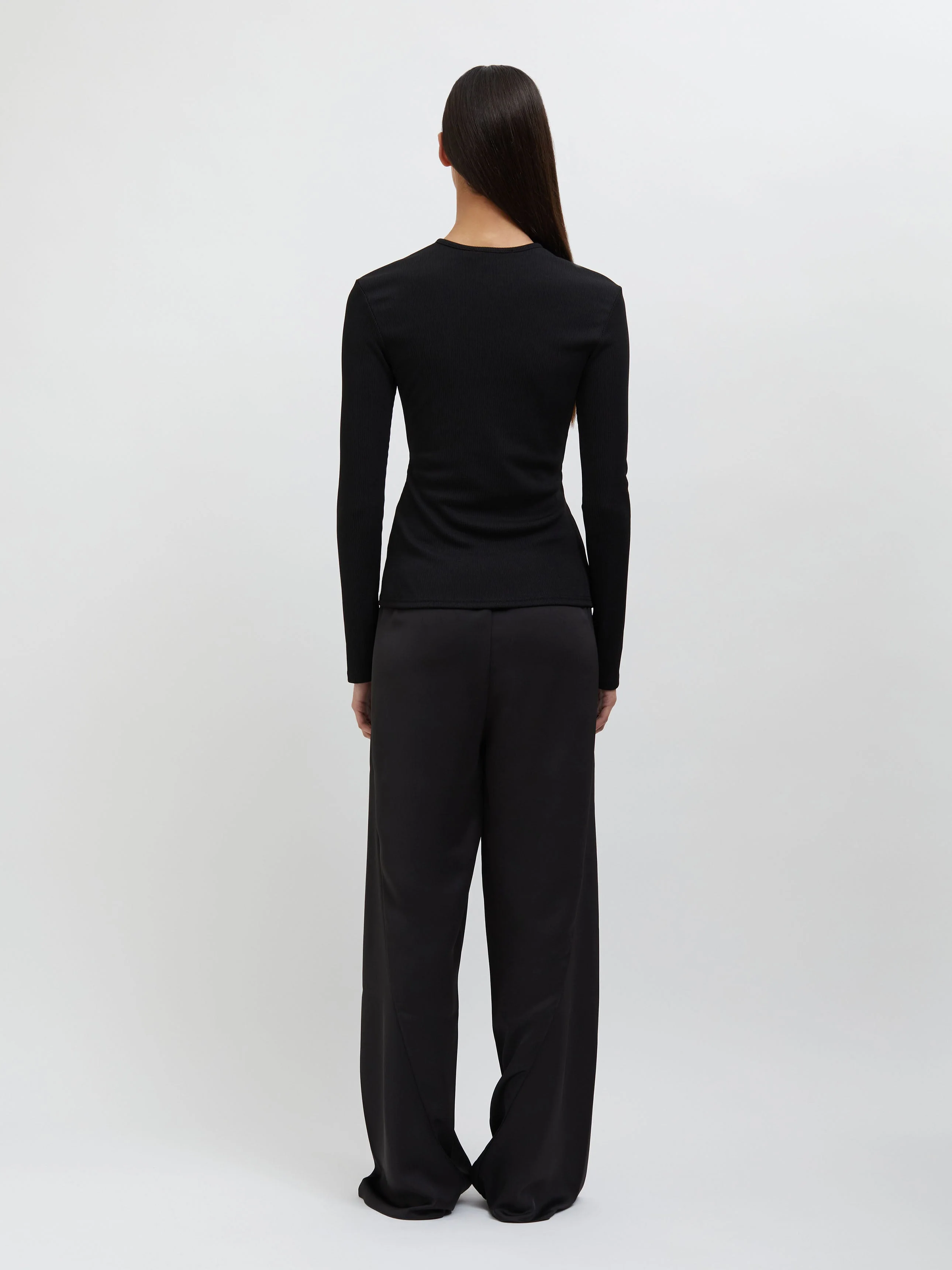 Christopher Esber - Orbit Ruched Long Sleeve Top - Image 5