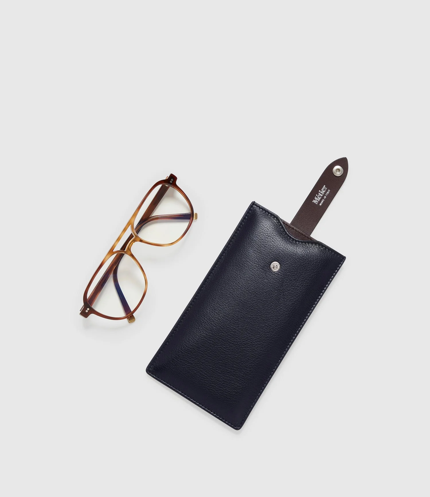 Metier - Padded Glasses Case Buffalo Deep Navy - Image 3