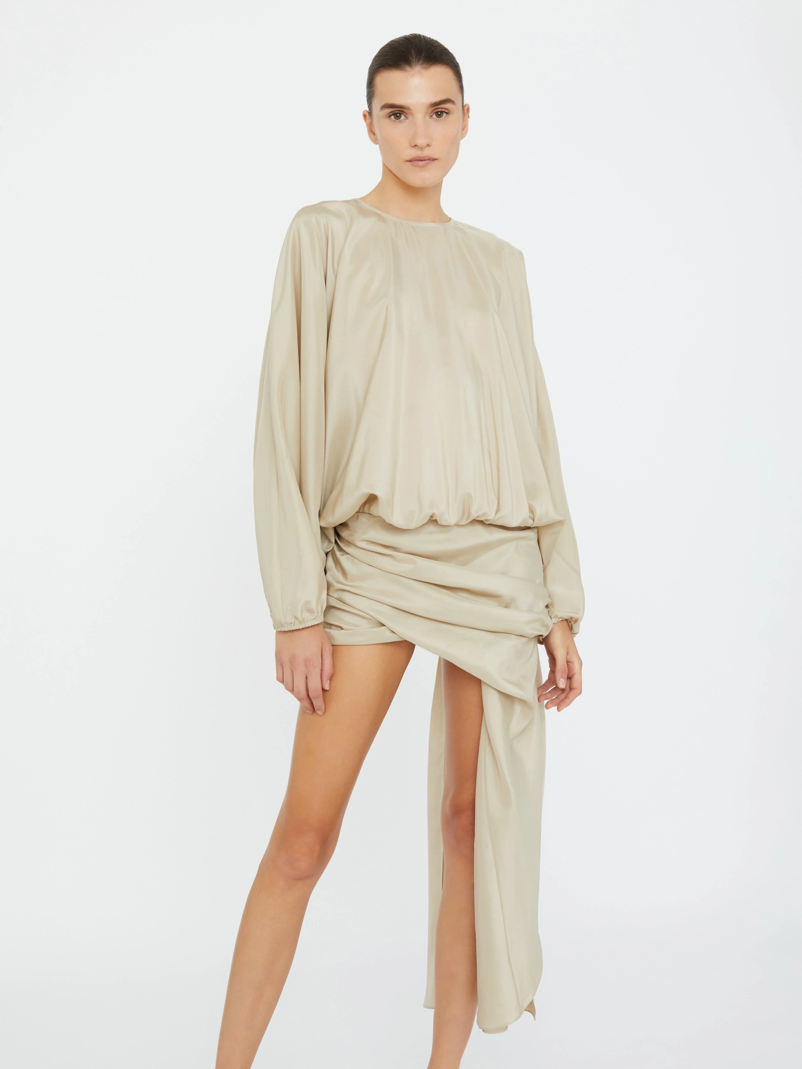 Christopher Esber - Parachute Silk Drape Mini Dress - Image 3