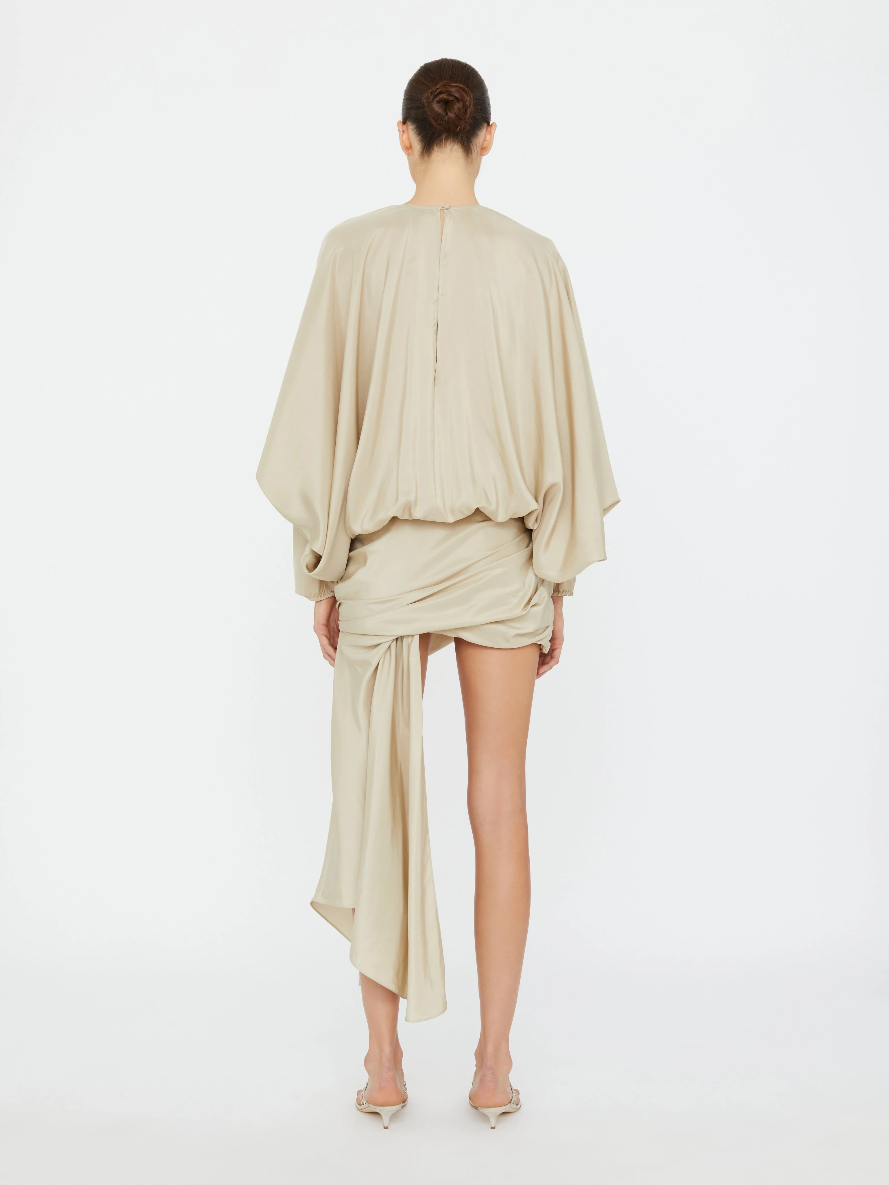 Christopher Esber - Parachute Silk Drape Mini Dress - Image 4