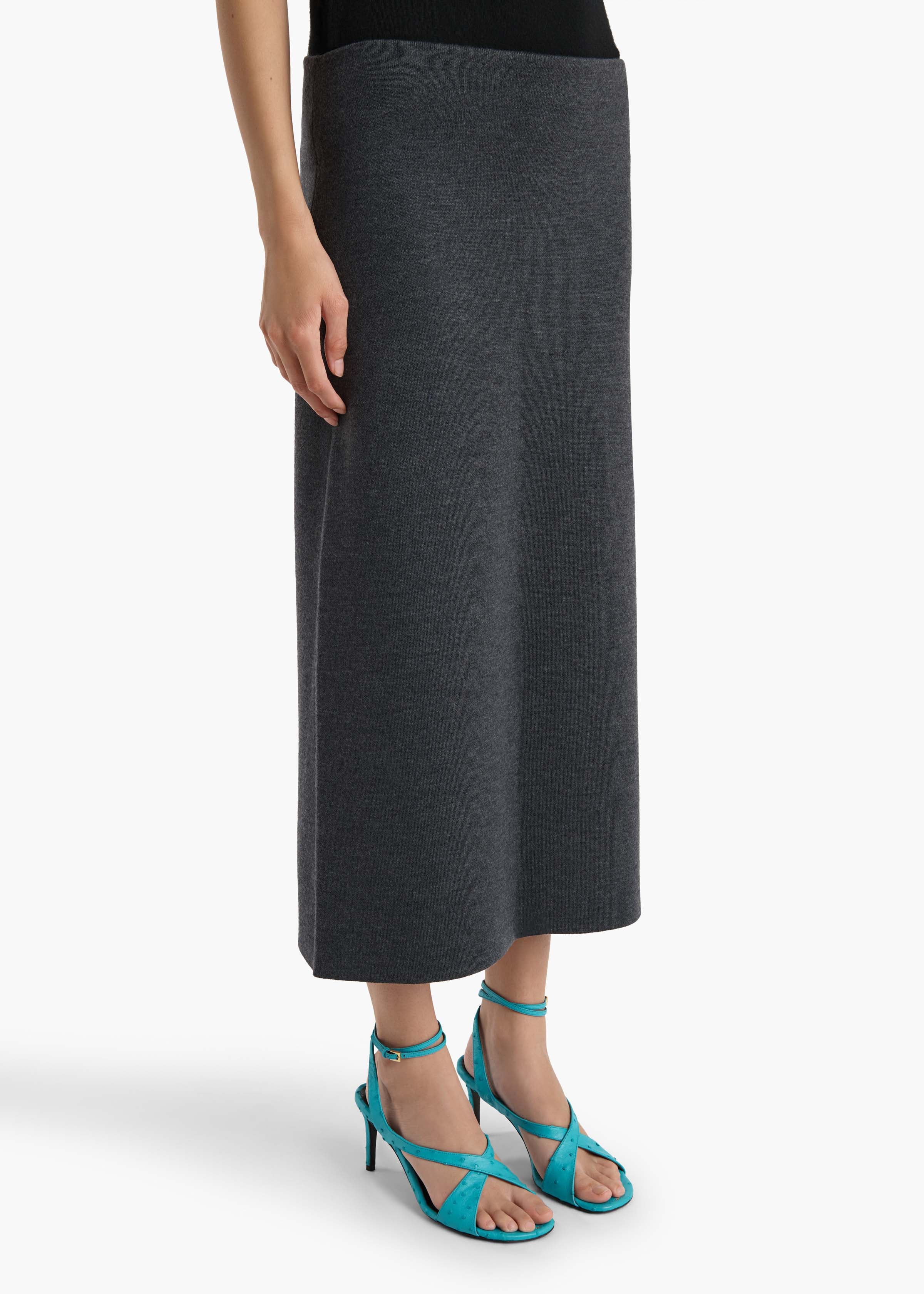 Khaite - Patri Skirt in Storm - Image 5