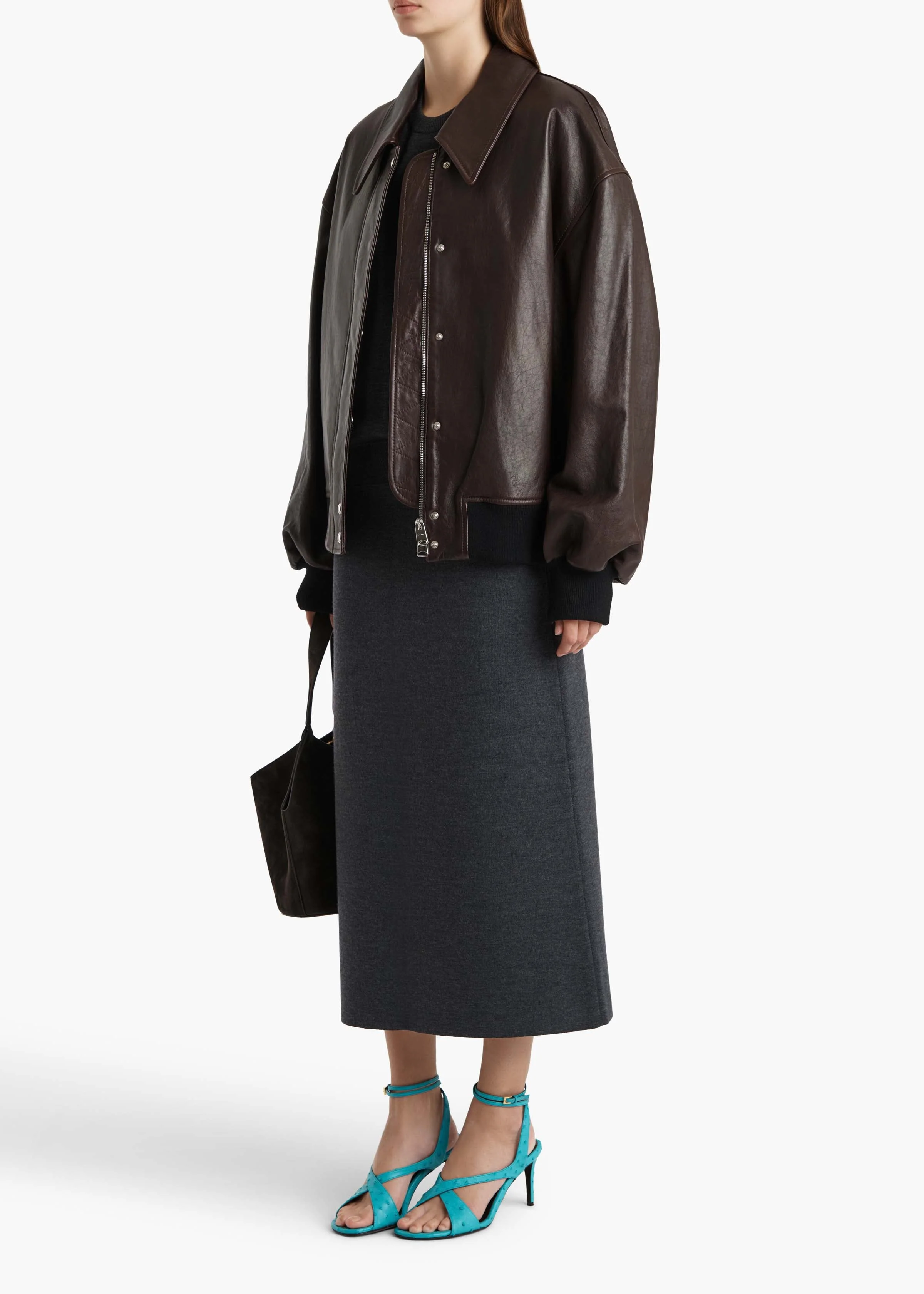 Khaite - Patri Skirt in Storm - Image 9