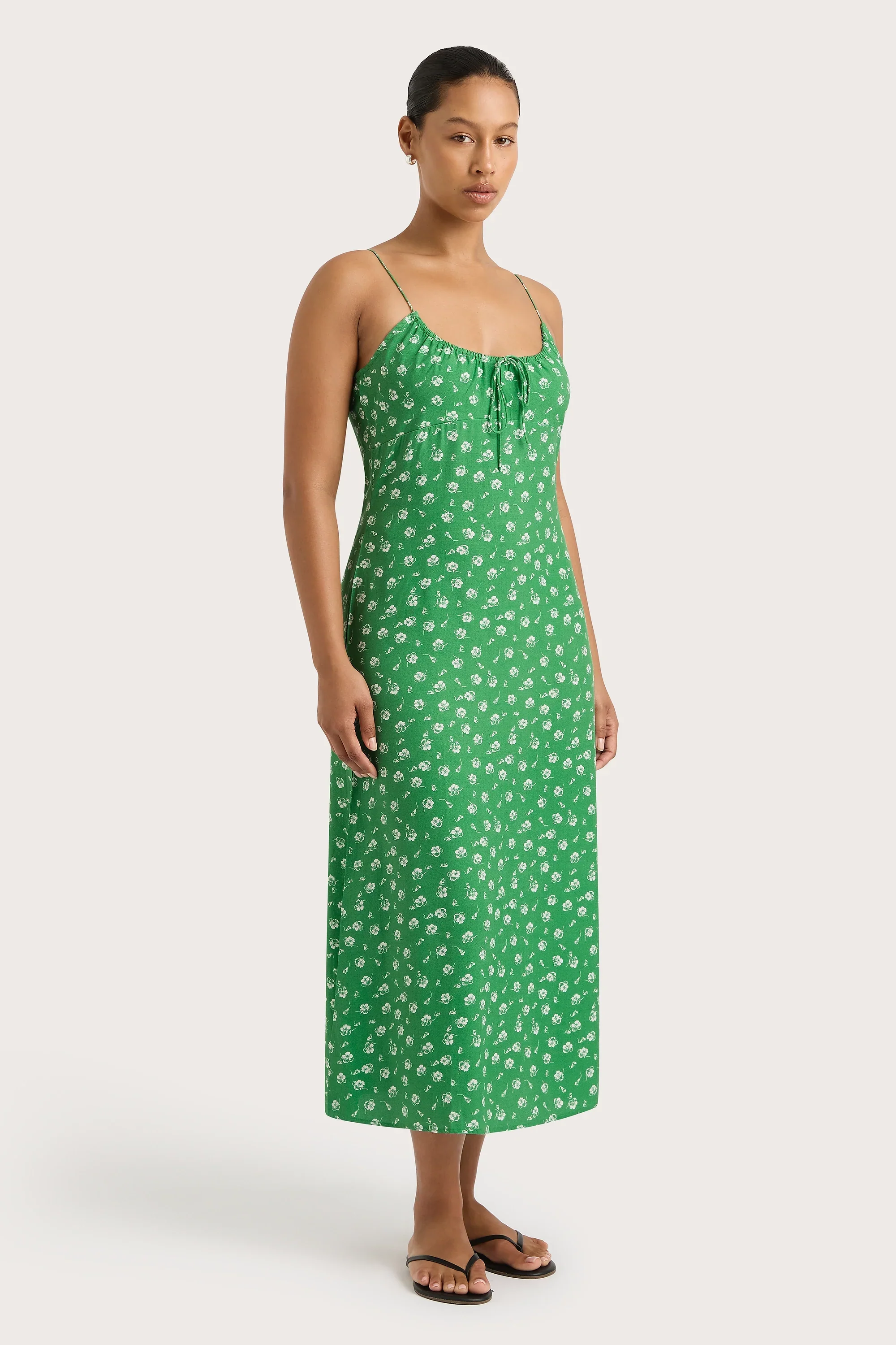 Faithfull - Pau Midi Dress Green - Final Sale - Image 3