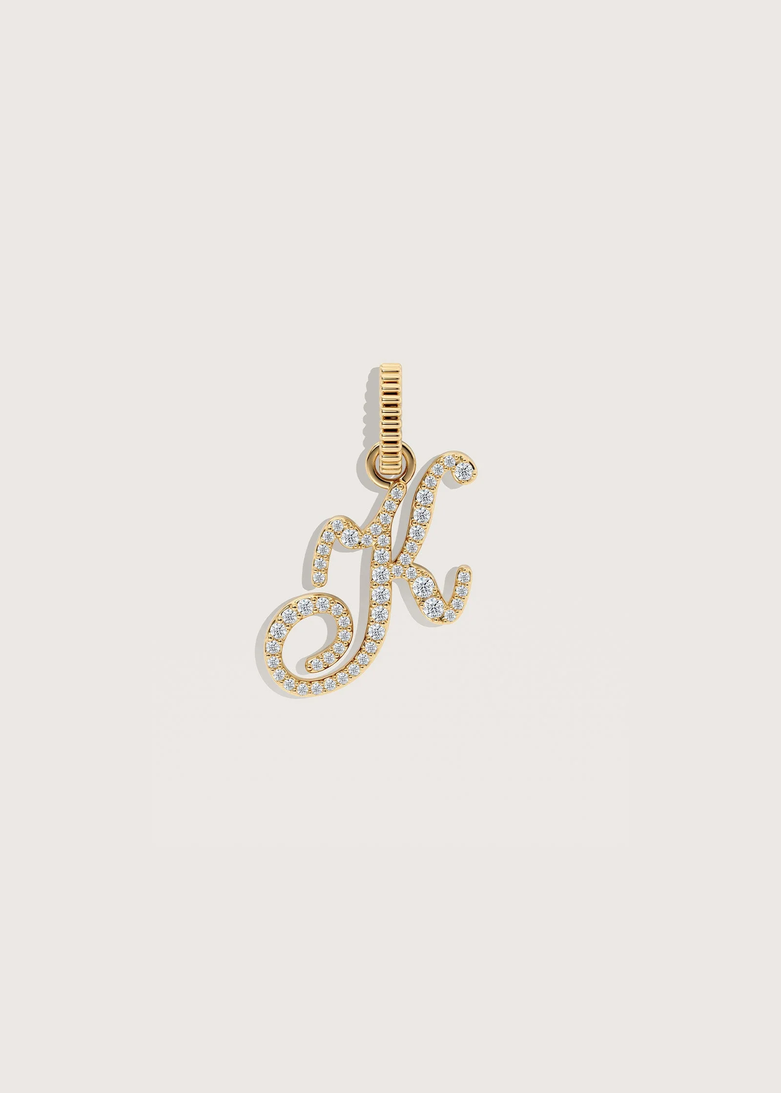 Kinn - Pave Love Letter Charm Pendant - Image 10