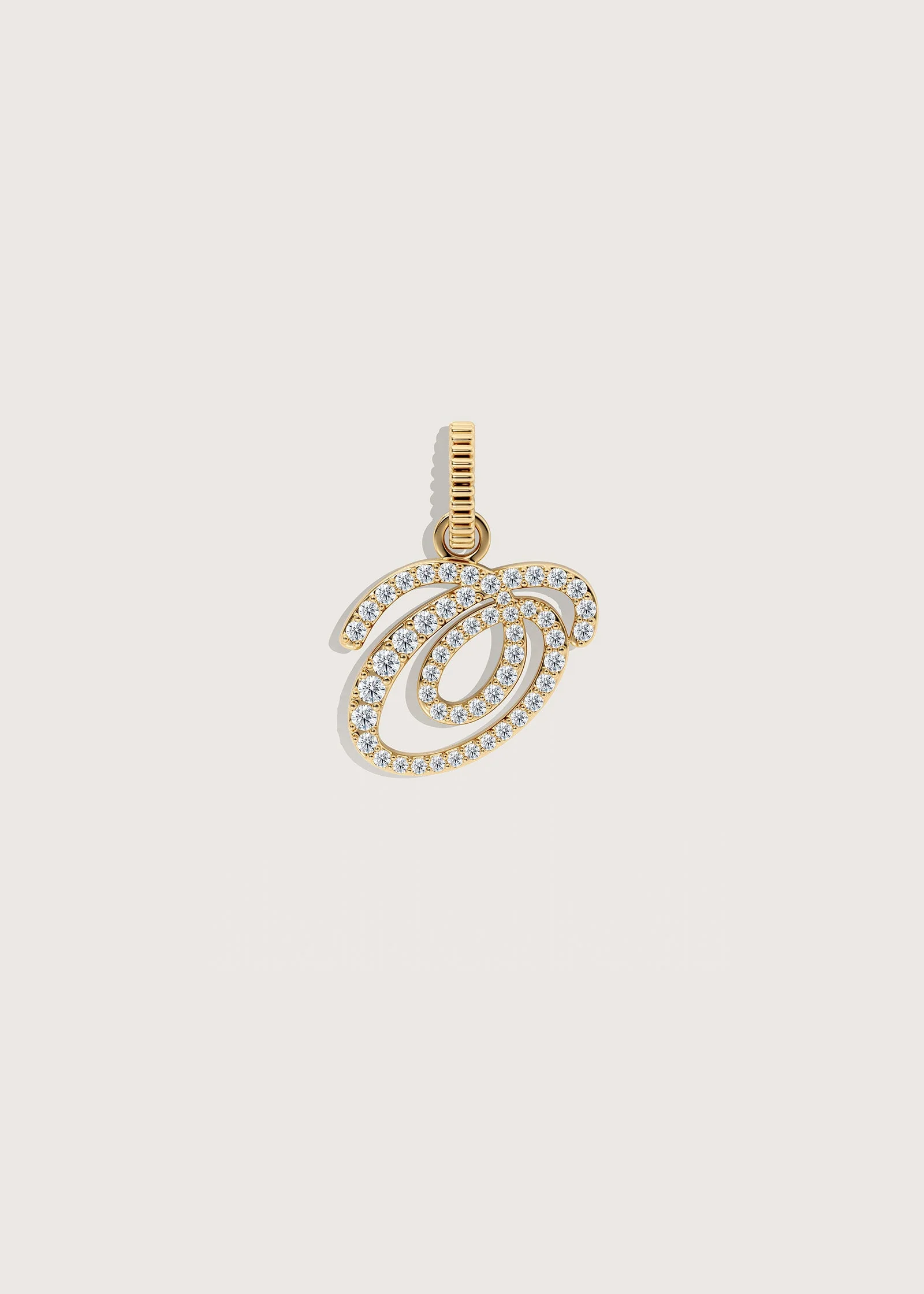Kinn - Pave Love Letter Charm Pendant - Image 12