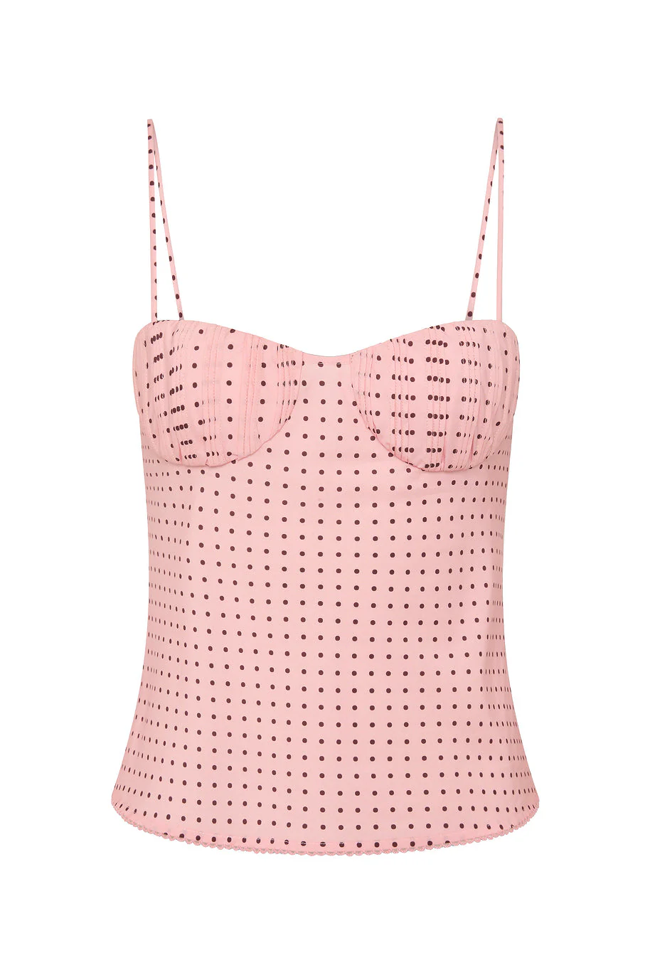 Posse - PEARL CAMI - BERRY CHOC POLKA DOT - Image 5