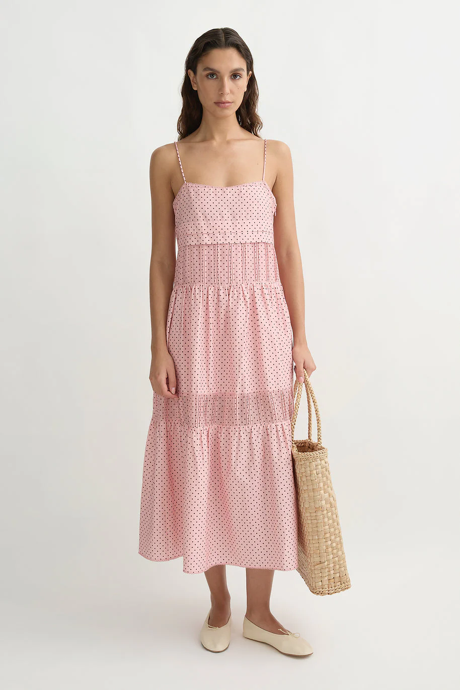Posse - PEARL DRESS - BERRY CHOC POLKA DOT