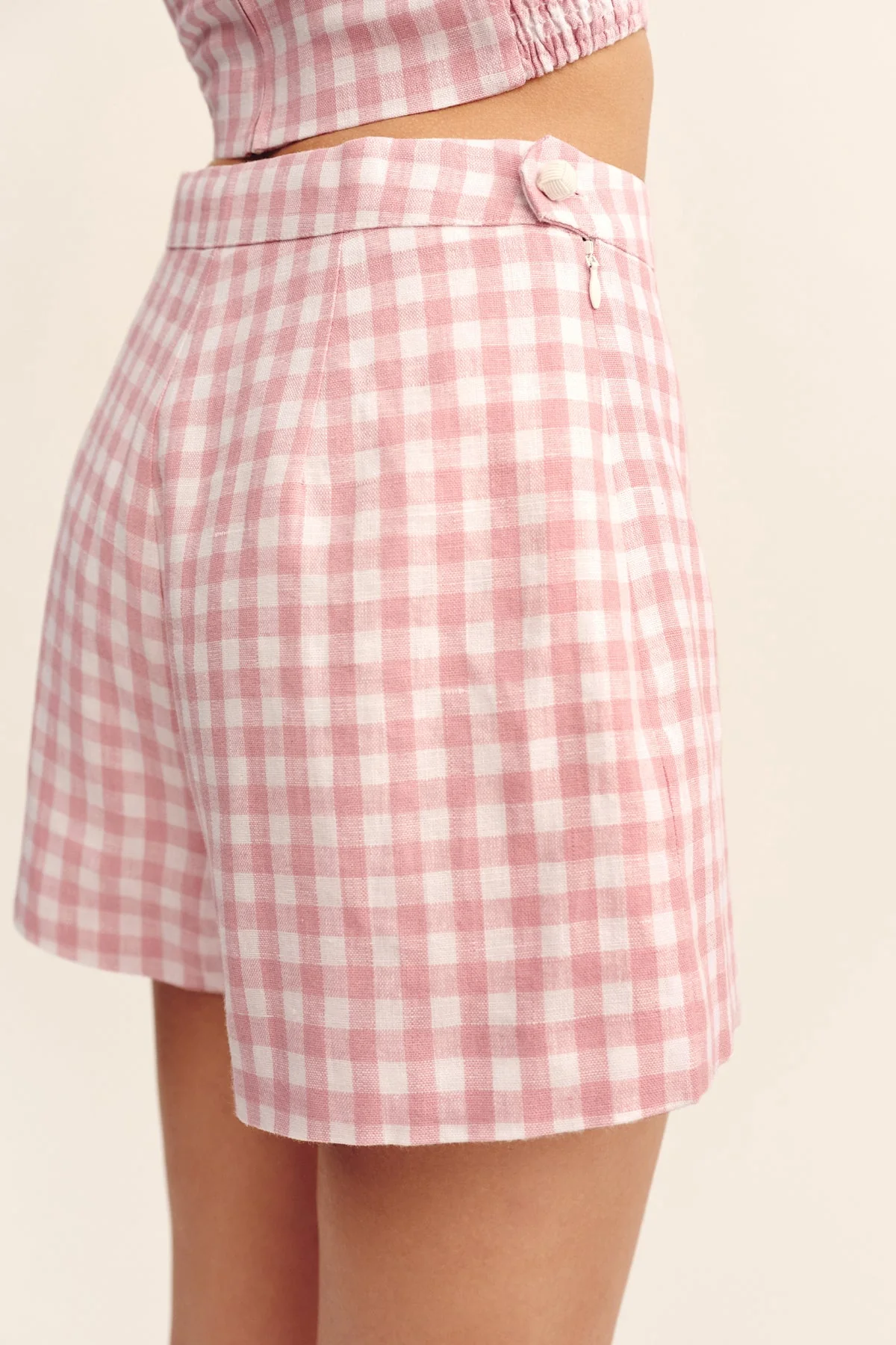 Posse - PERRI SHORT - PINK GINGHAM - Image 6