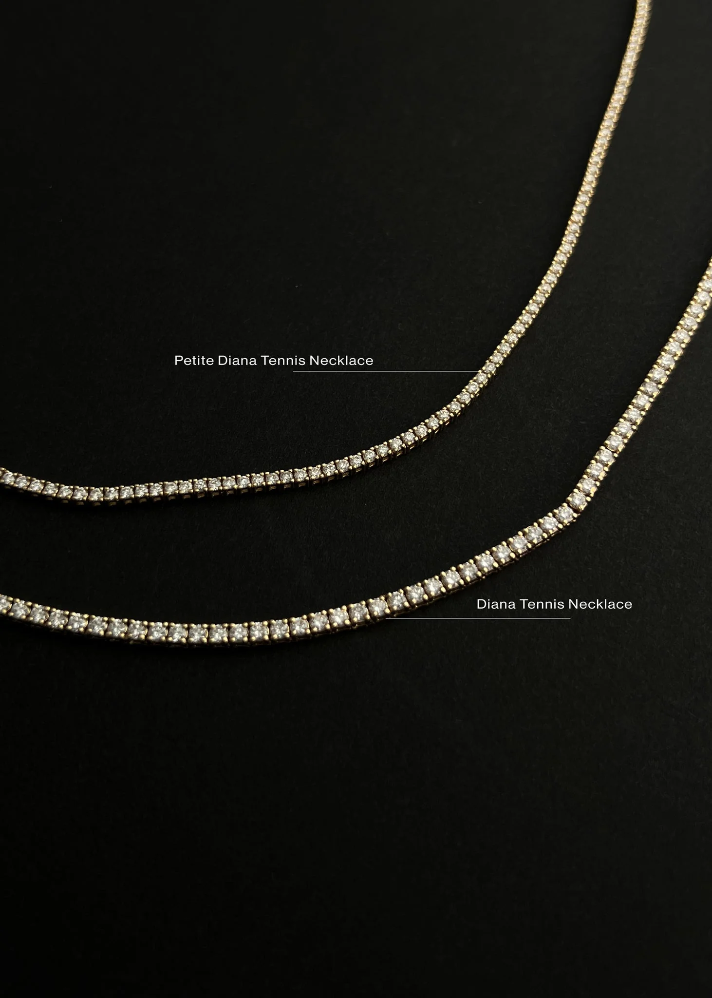 Kinn - Petite Diana Tennis Necklace Diamond 5.0ctw White Gold - Image 3