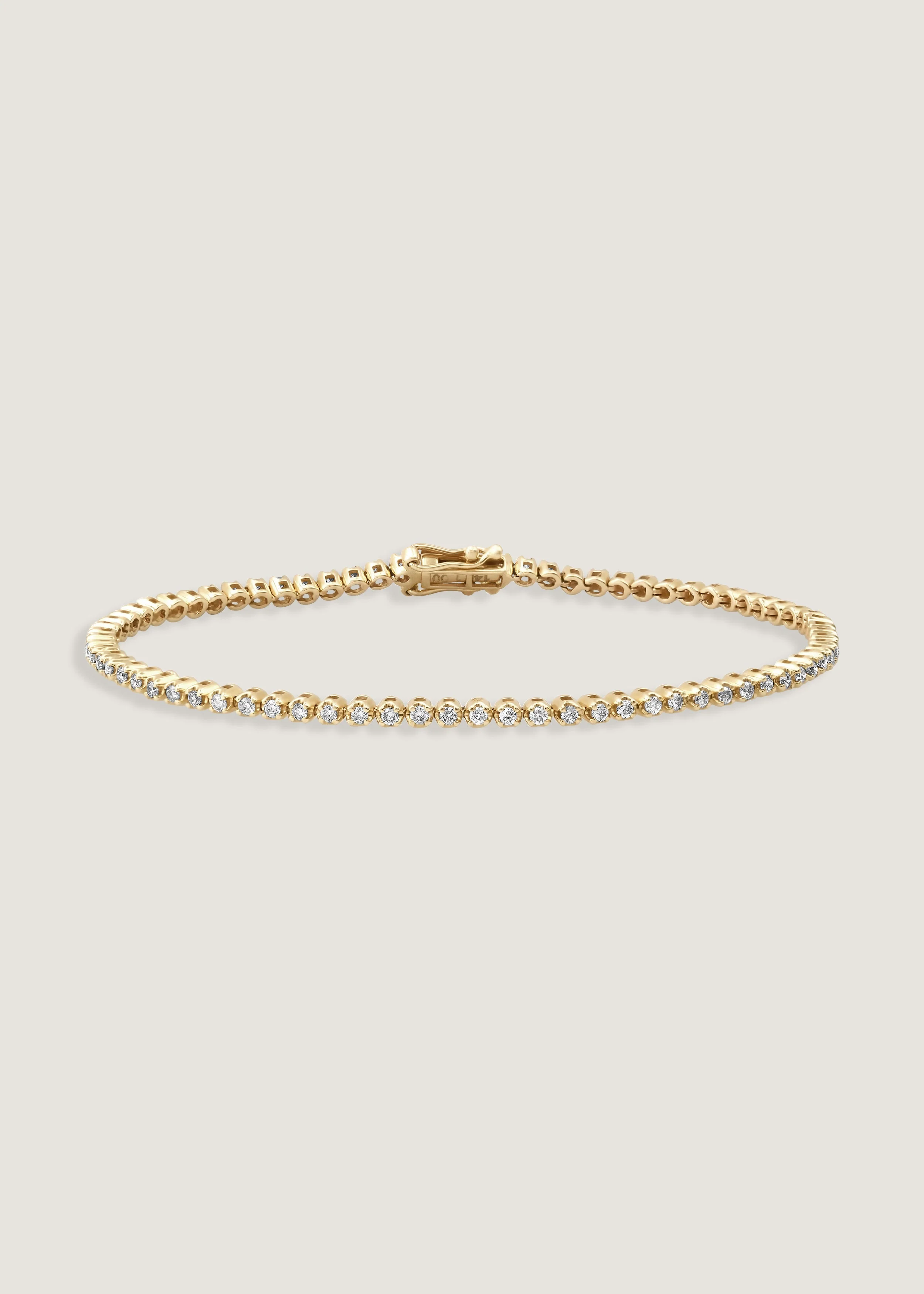 Kinn - Petite Madison Tennis Bracelet Diamond Yellow Gold