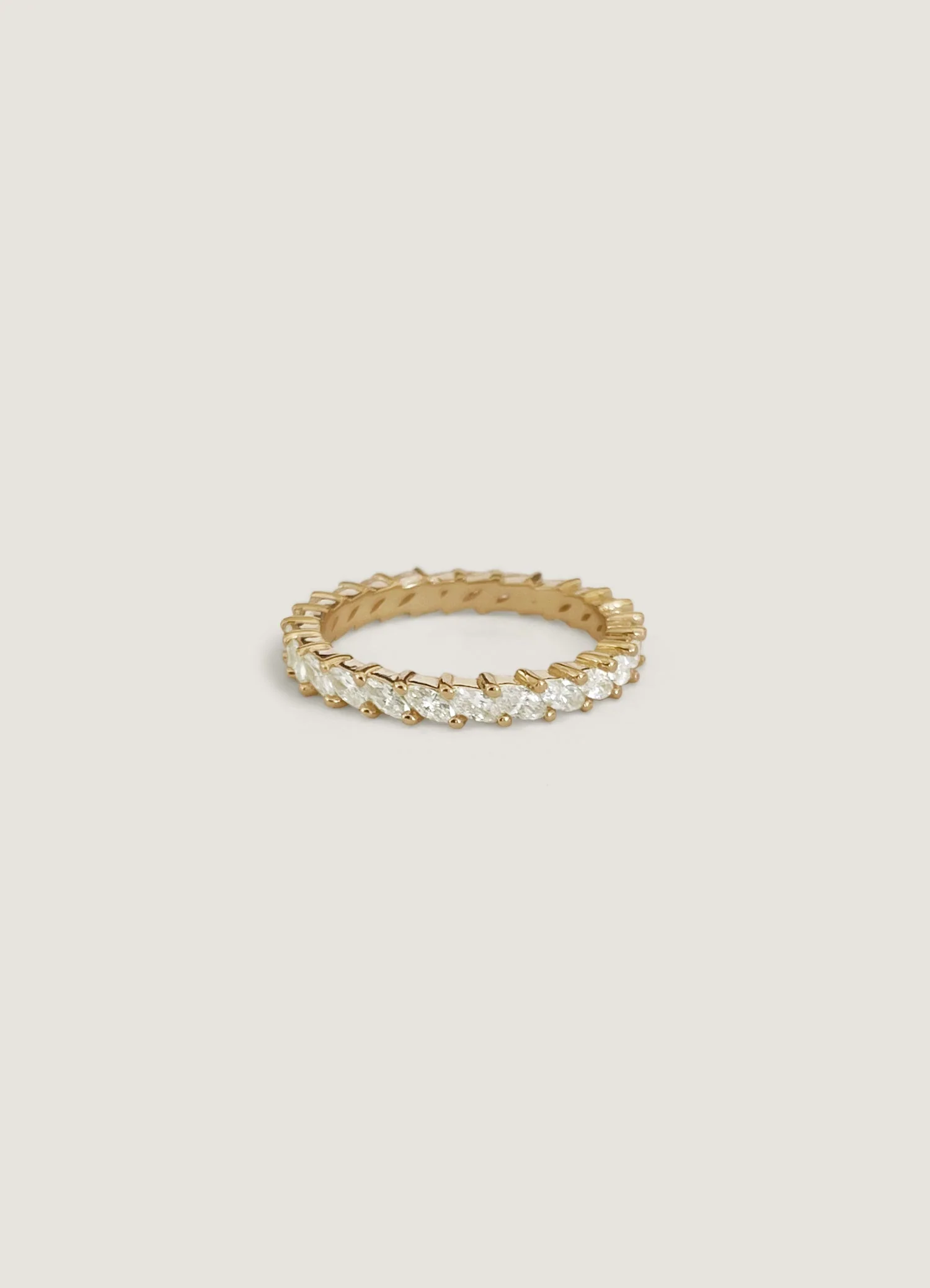Kinn - Petite Marquise Eternity Ring White Gold