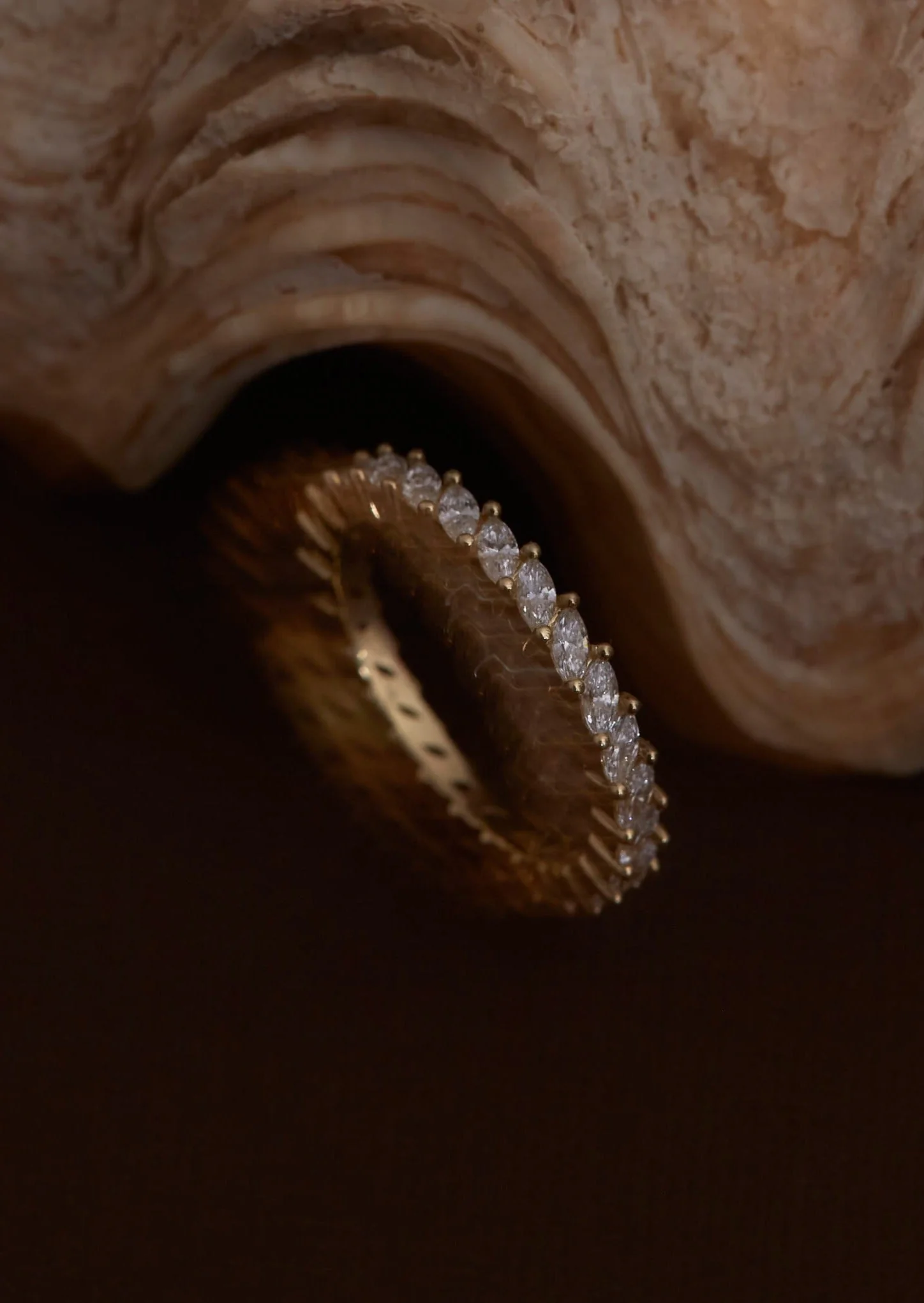 Kinn - Petite Marquise Eternity Ring White Gold - Image 3