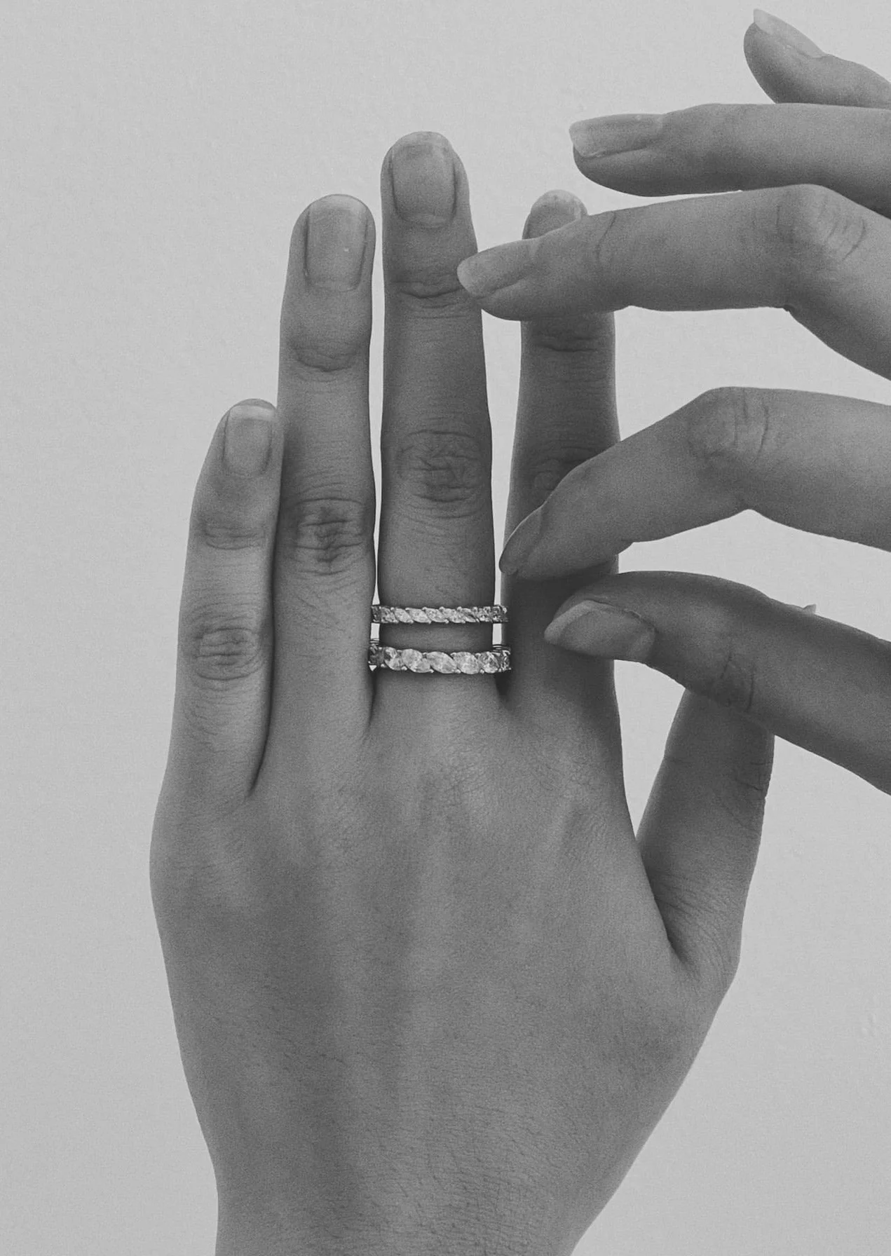 Kinn - Petite Marquise Eternity Ring White Gold - Image 5