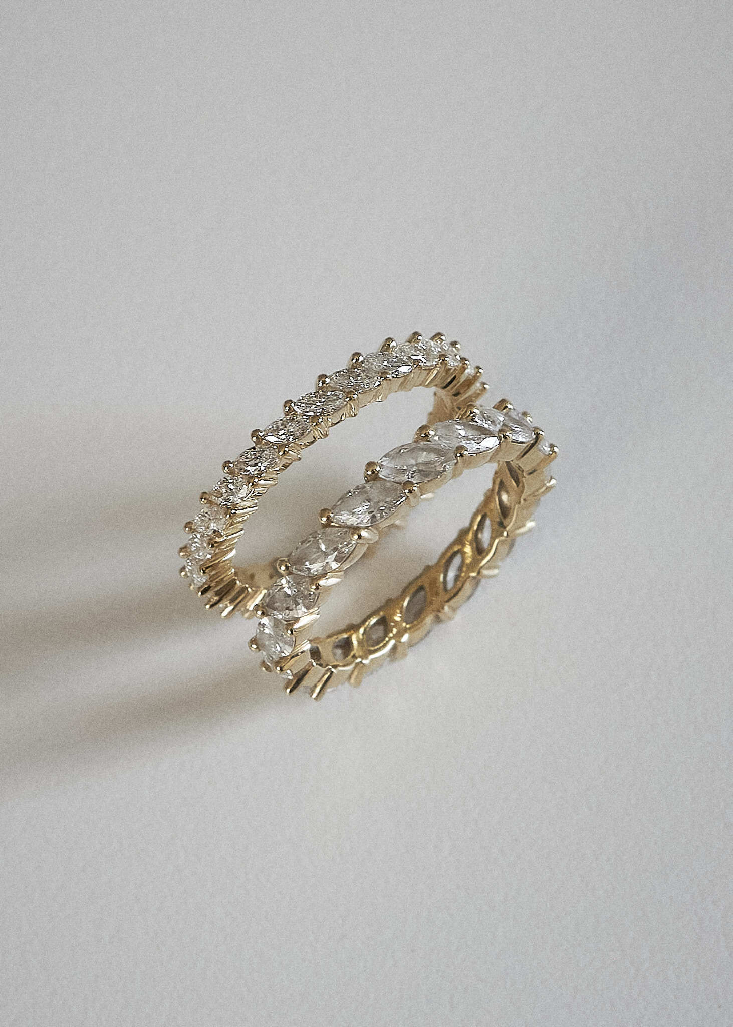 Kinn - Petite Marquise Eternity Ring White Gold - Image 6