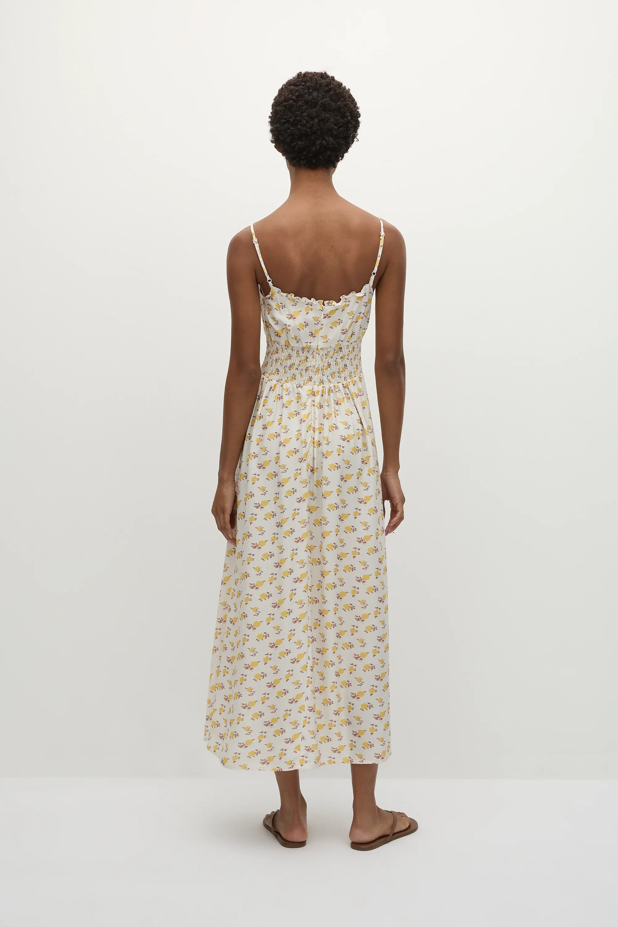 Faithfull - Phaedra Midi Dress Hazy Rose Canary - Final Sale - Image 4