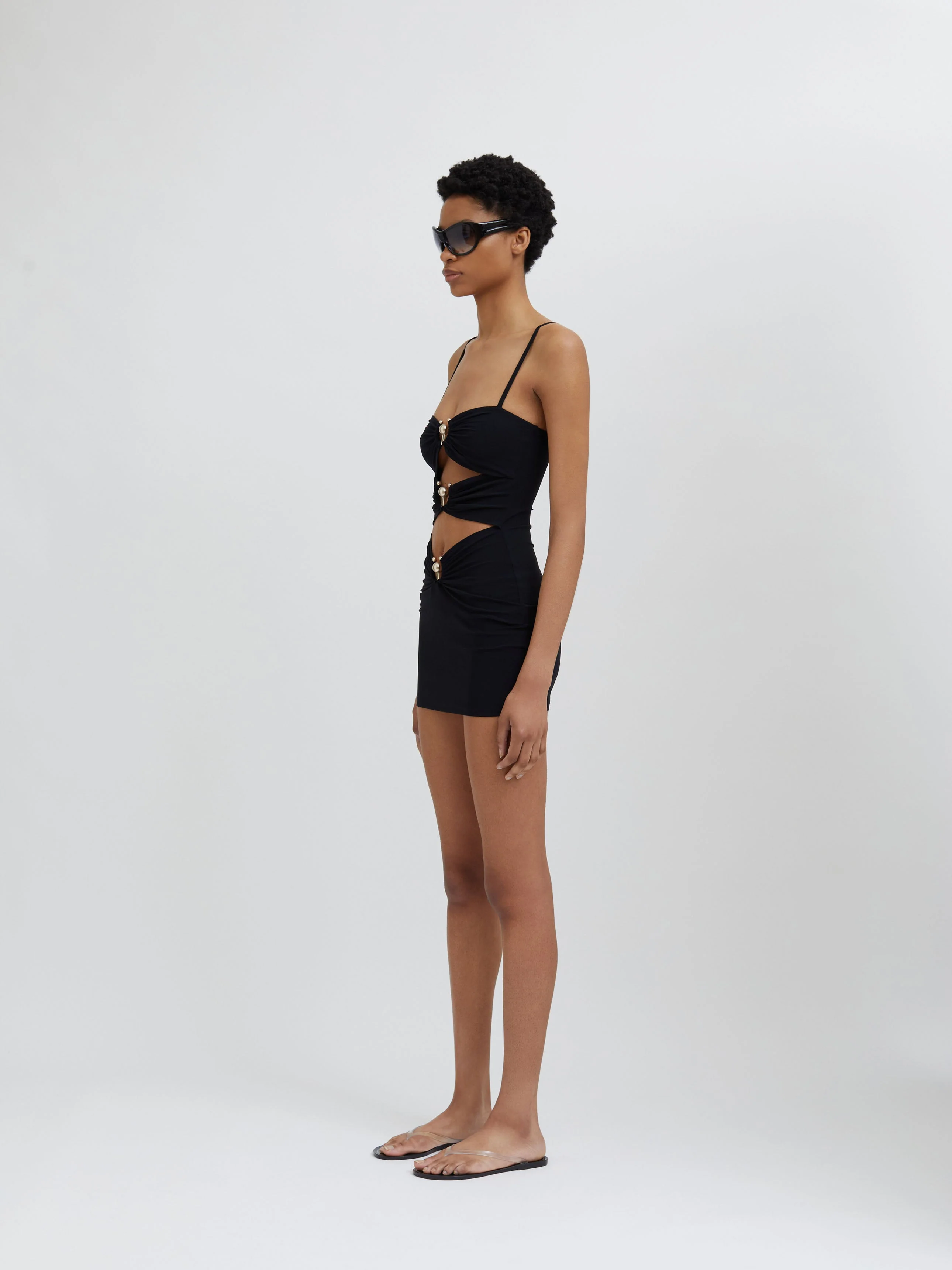 Christopher Esber - Pierced Orbit Mini Dress - Image 3