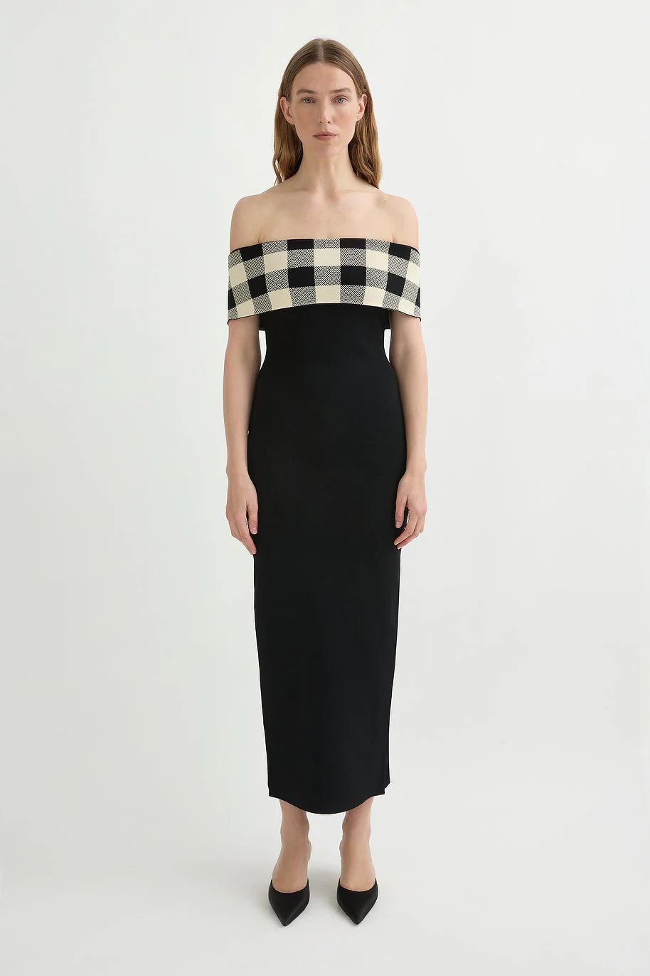 Posse - PIPPA OFF THE SHOULDER DRESS - HERITAGE PLAID - Image 6