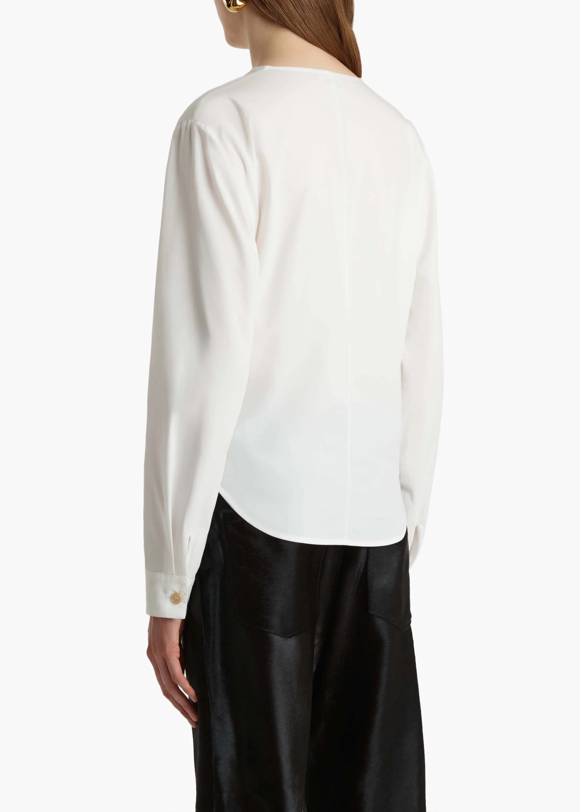 Khaite - Poe Top in Chalk - Image 4