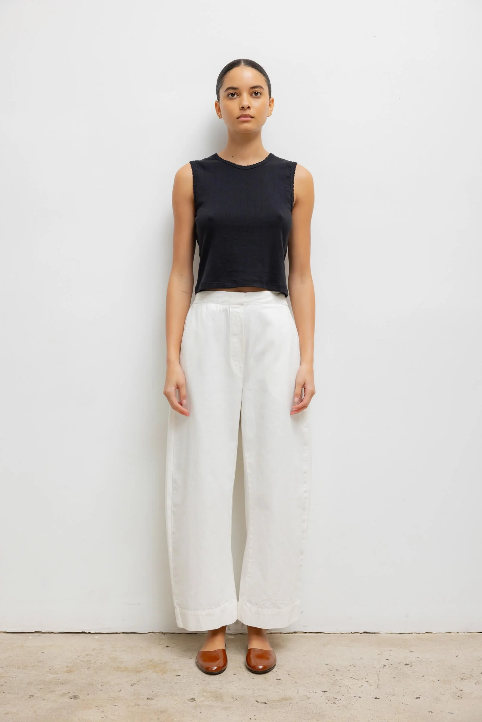 Leset - Pointelle Sleeveless Crew - Image 3