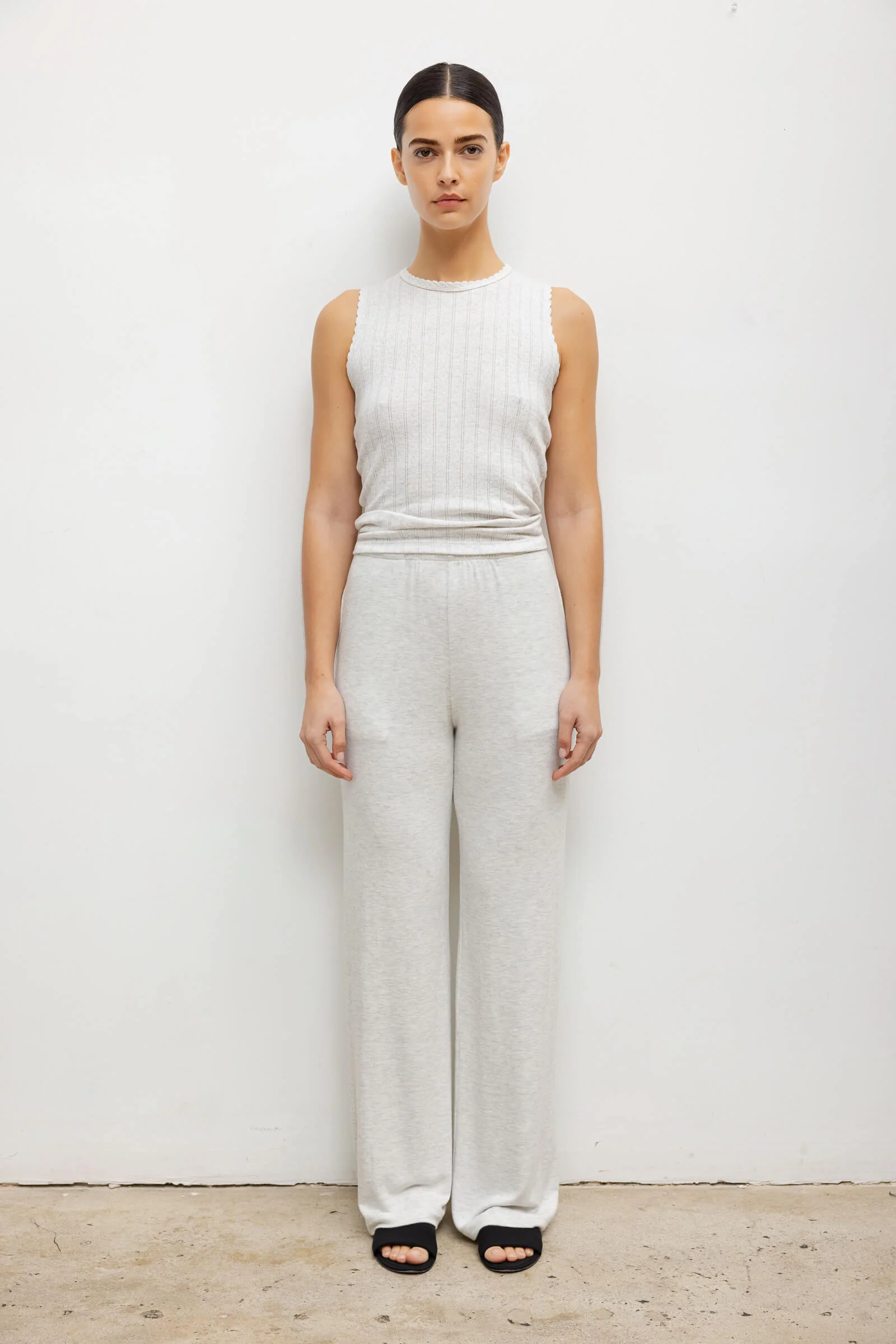 Leset - Pointelle Sleeveless Crew - Image 3