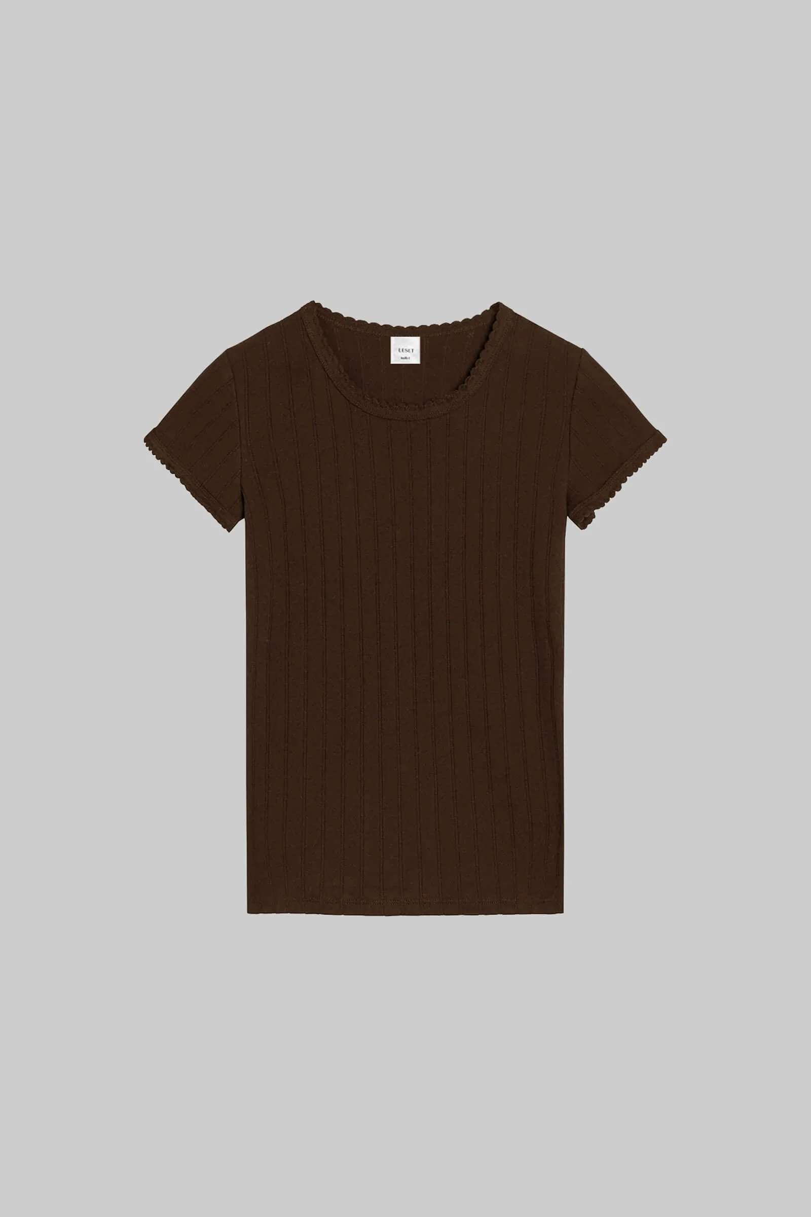 Leset - Pointelle Slim Fit Tee - Image 2