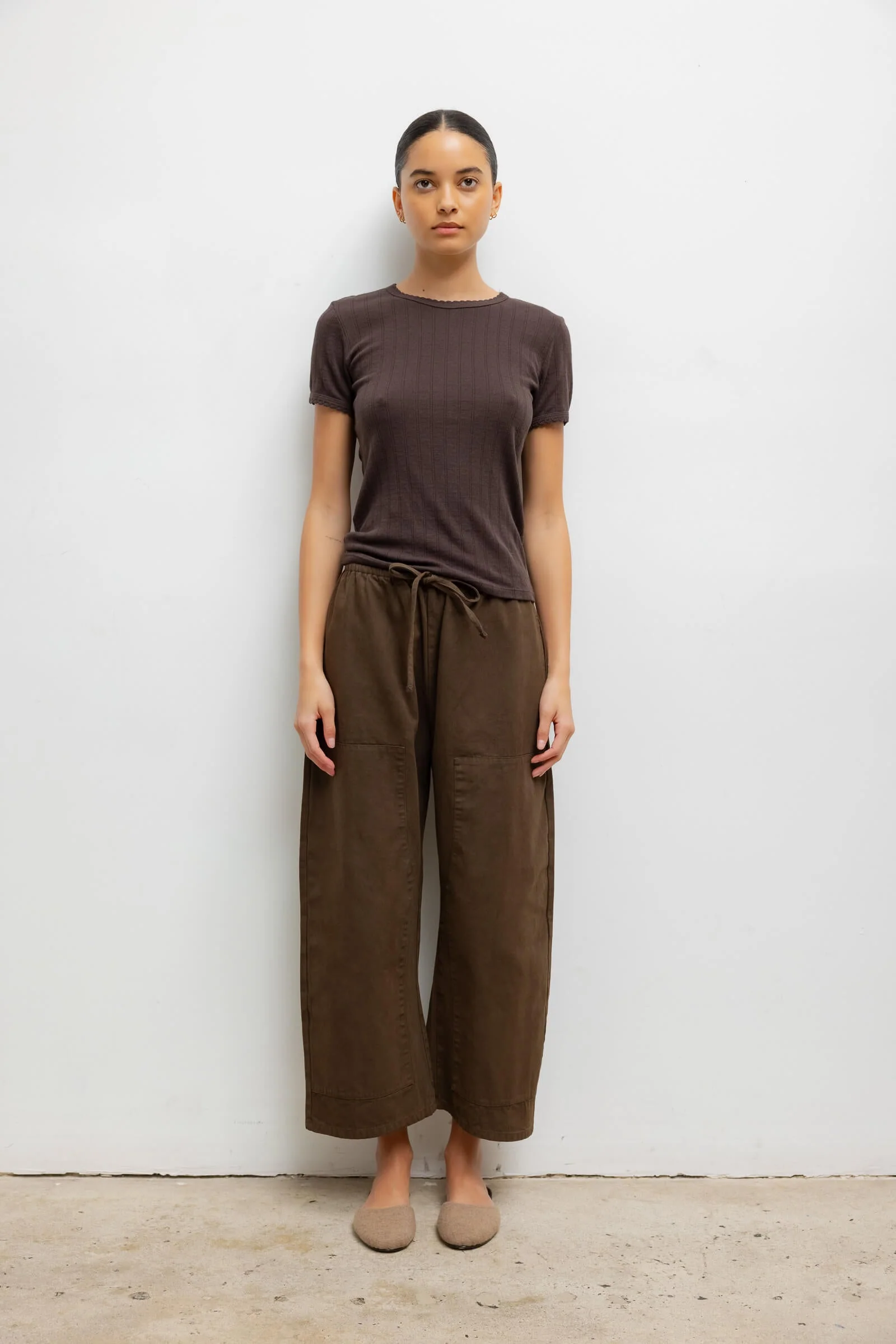 Leset - Pointelle Slim Fit Tee - Image 3