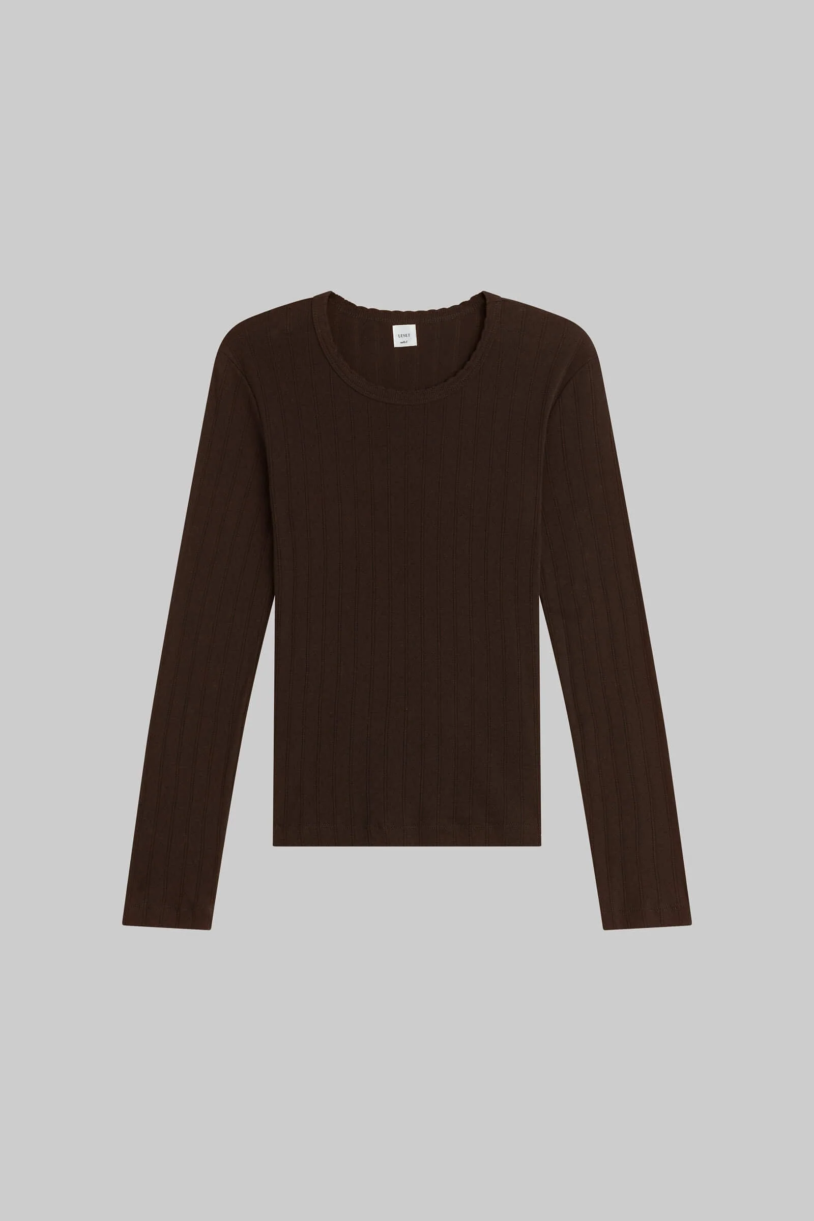 Leset - Pointelle Slim Fit Long Sleeve - Image 2