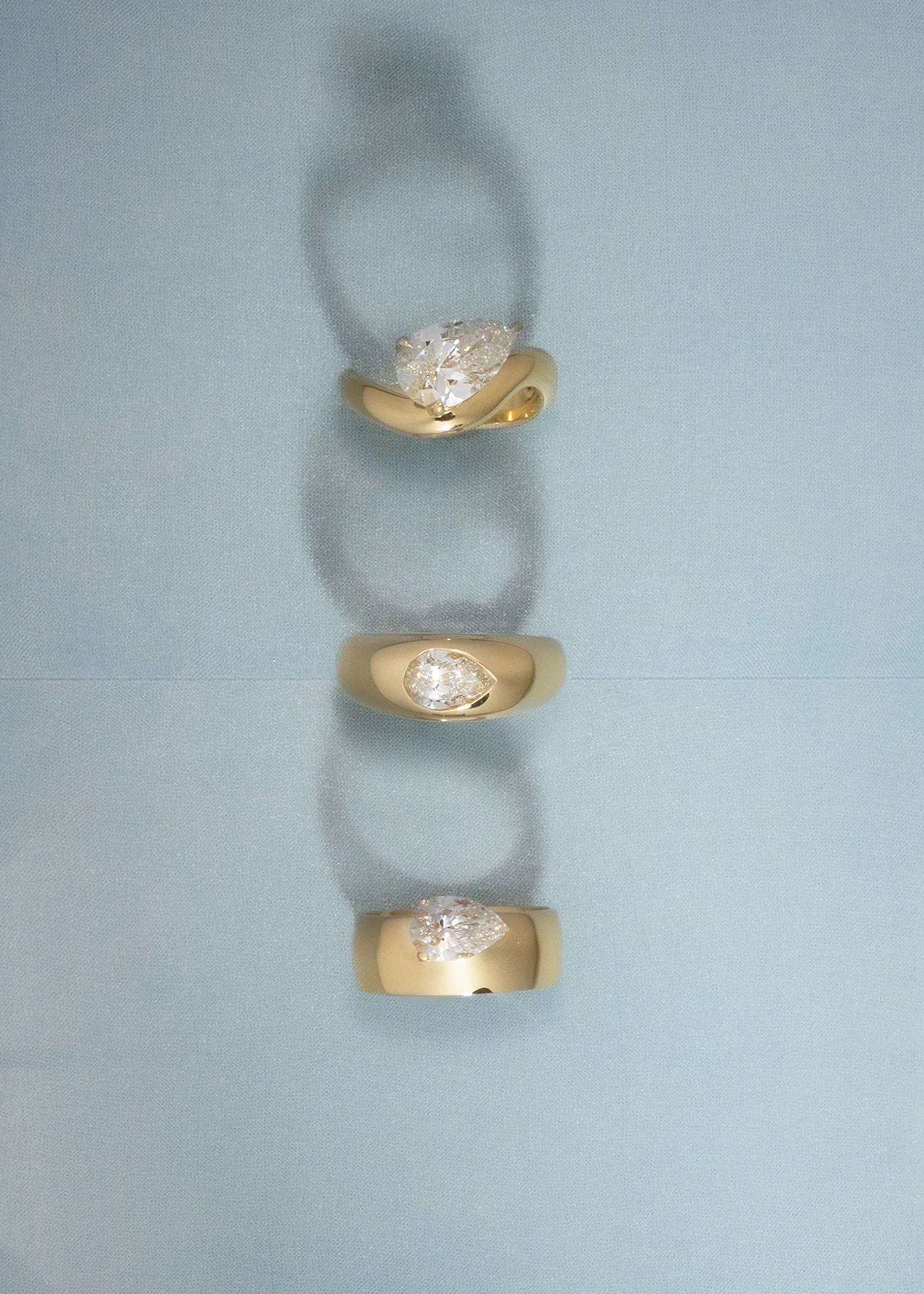 Kinn - Porter Cigar Band Ring Pear Diamond - Image 8