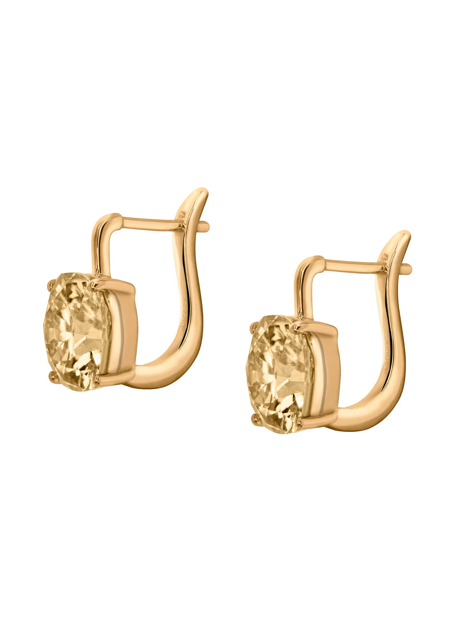 Dorsey - PORTER CUSHION - CUT EARRINGS IN HONEY MOISSANITE - Image 2