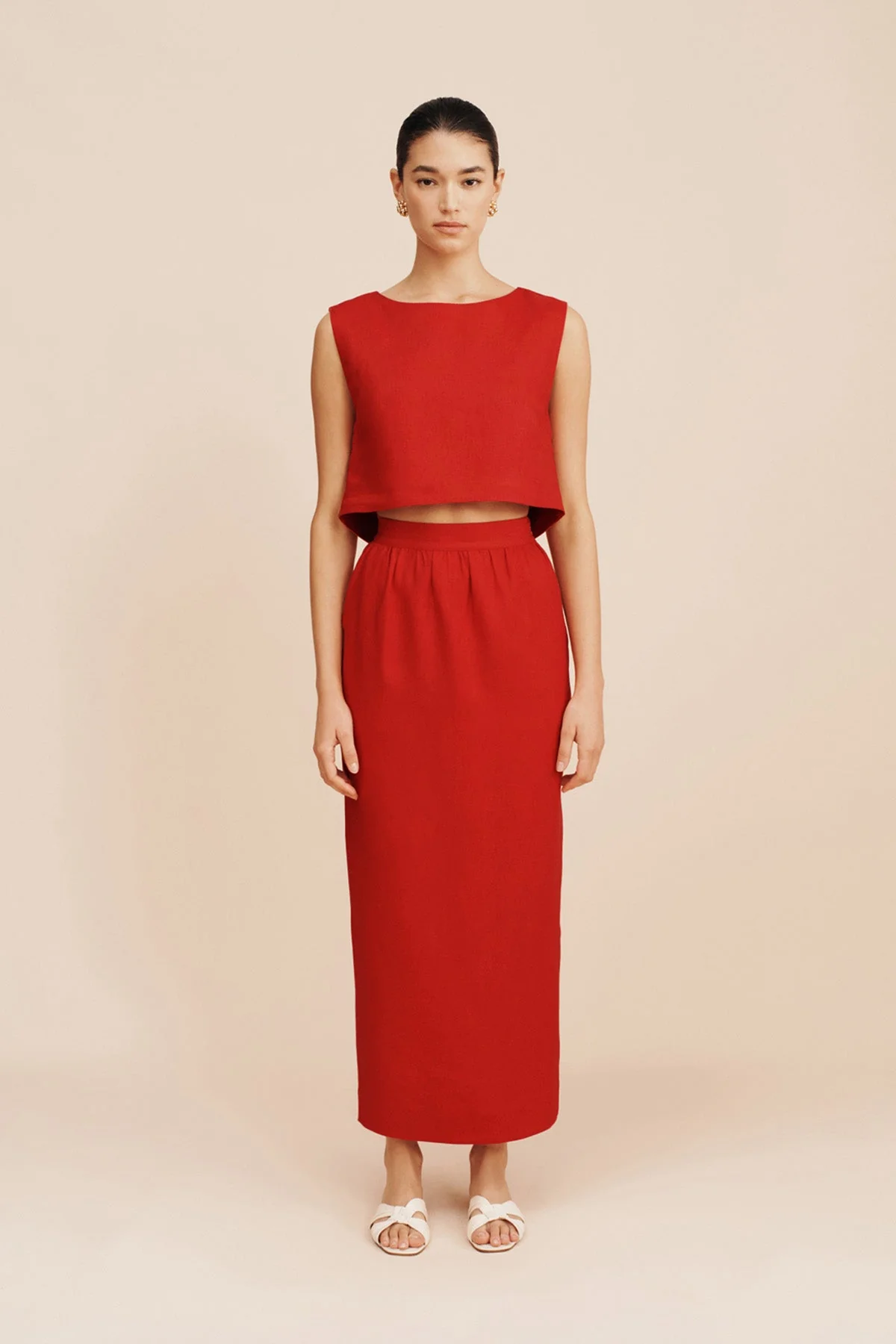 Posse - BONNIE PENCIL SKIRT - RED - Image 11