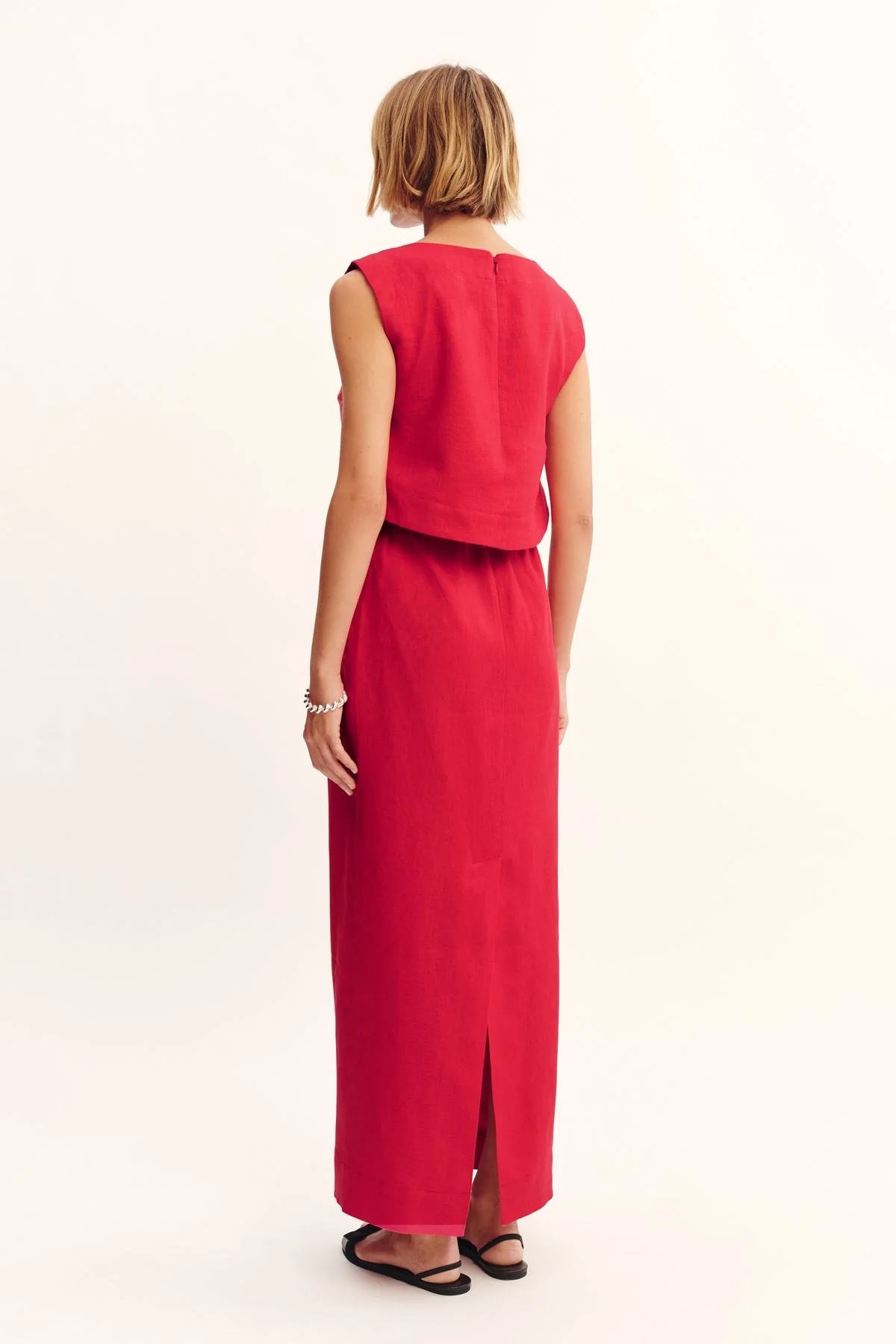 Posse - BONNIE PENCIL SKIRT - RED - Image 6