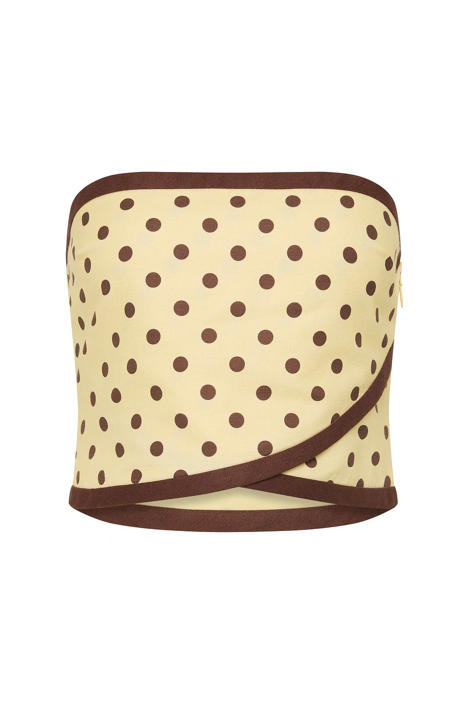 Posse - BOWIE STRAPLESS TOP - VANILLA/CHOC - Image 5