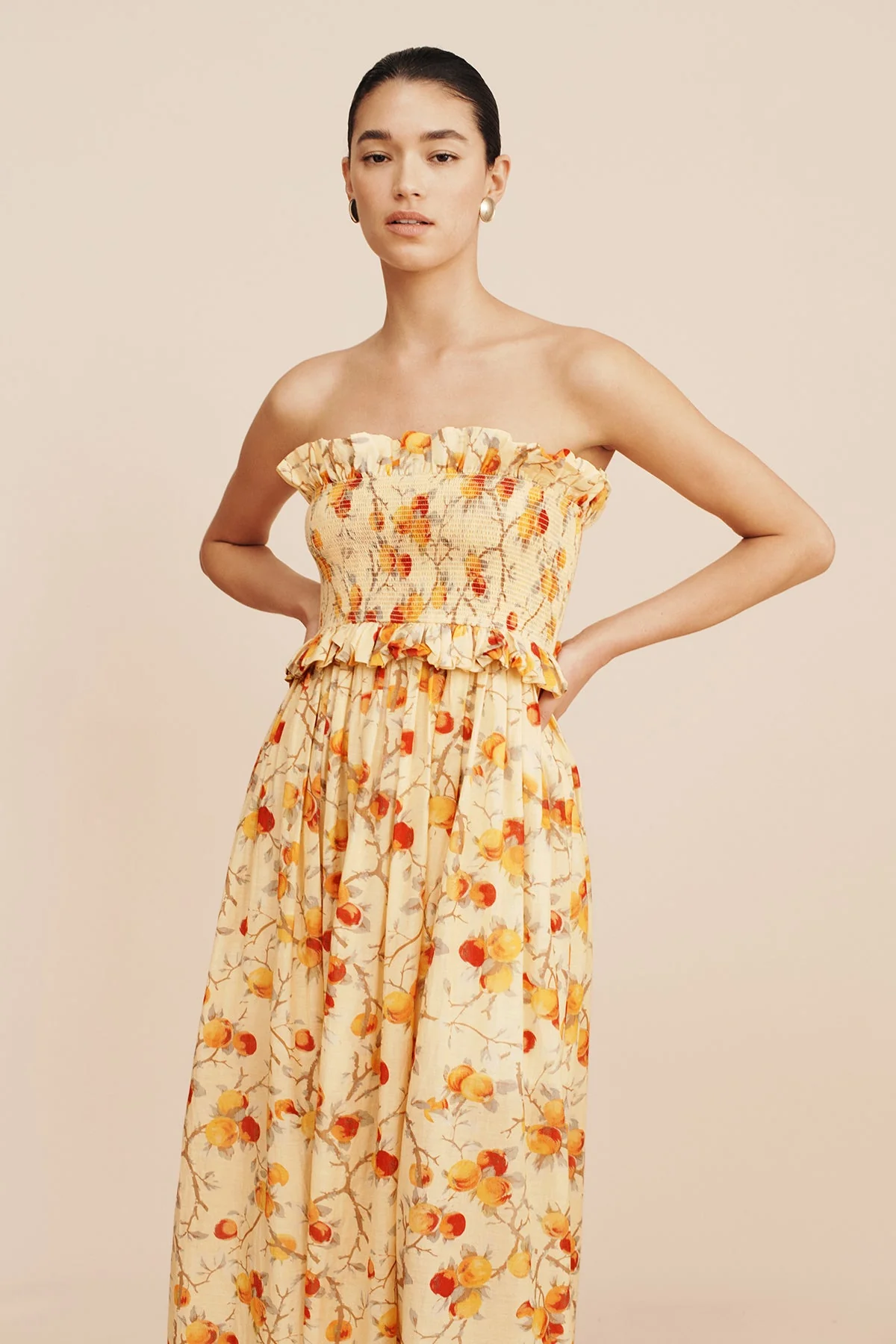Posse - COBY STRAPLESS DRESS - CITRUS FLORAL - Image 11