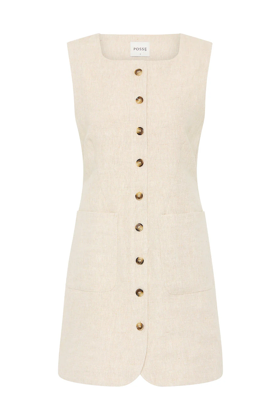 Posse - EMMA BUTTON DOWN DRESS - NATURAL - Image 7