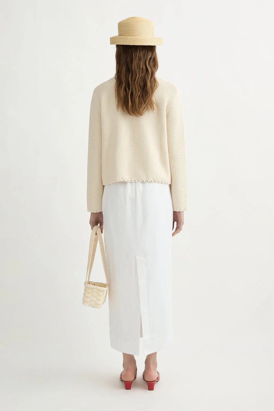 Posse - EMMA PENCIL SKIRT - IVORY - Image 11
