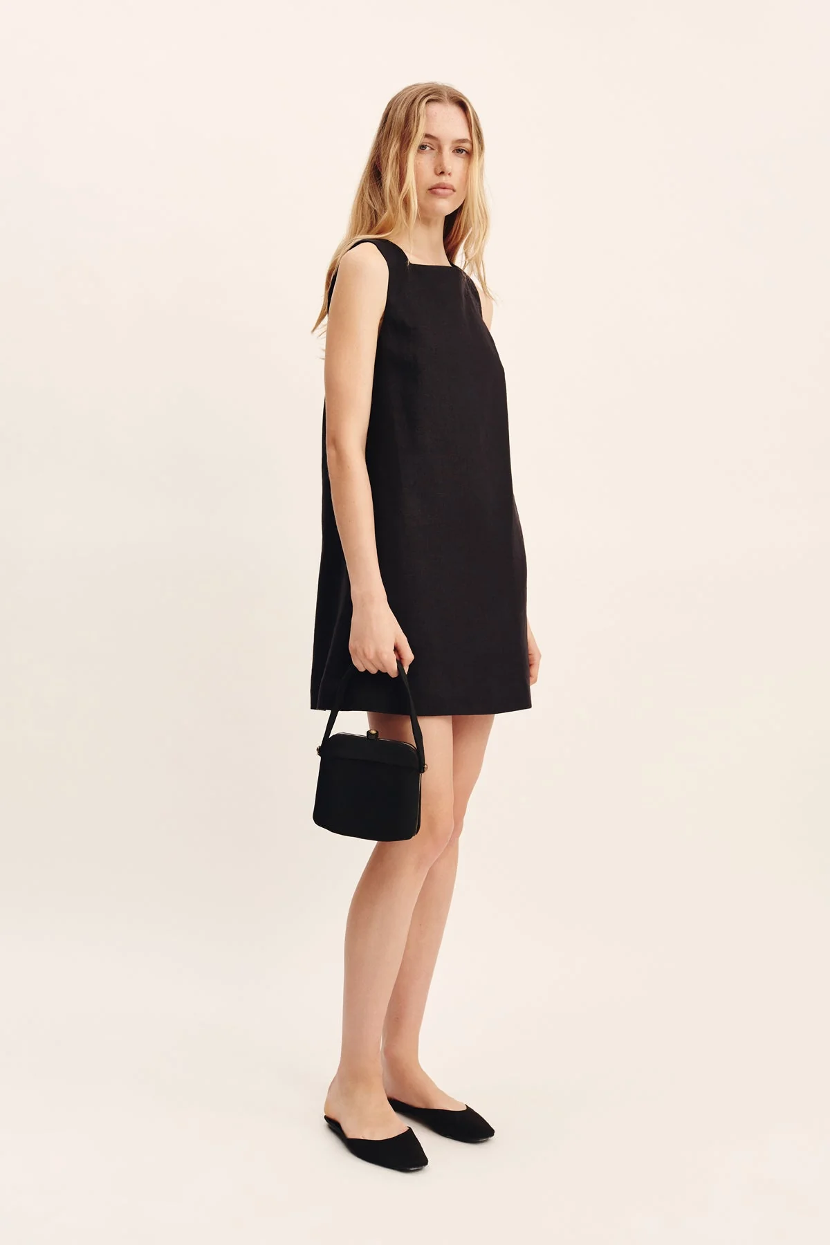 Posse - EMMA SHIFT DRESS - BLACK - Image 2